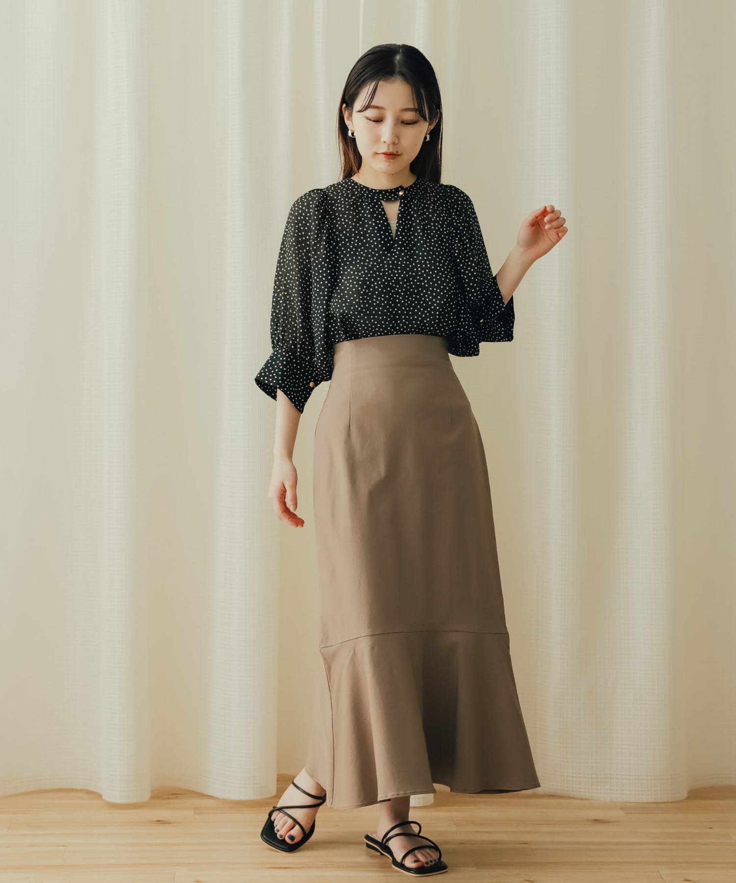 身長：156cm サイズ：XS