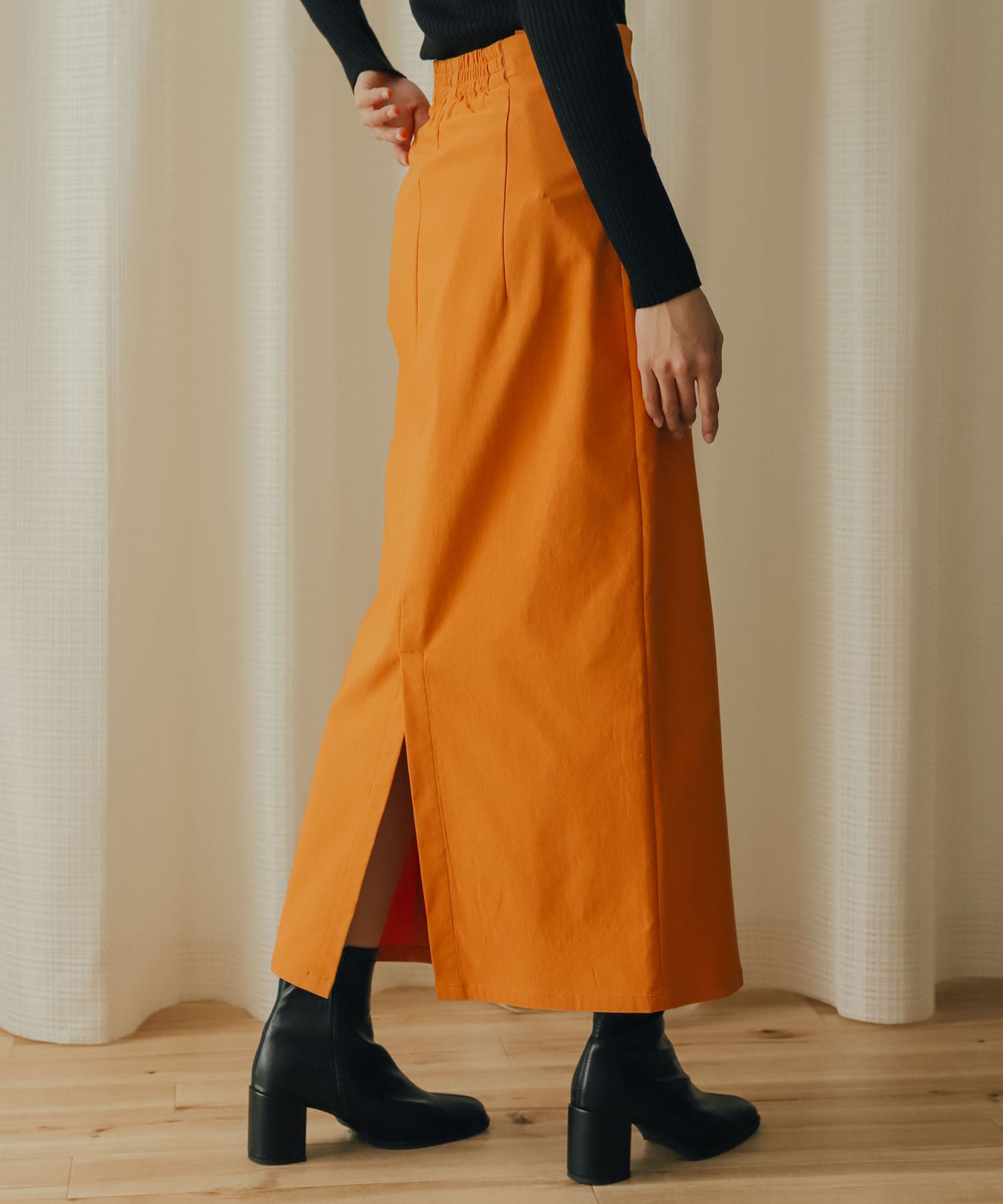 新品❤️レザレクション❤️スカート ストレッチサスツキハイウエストスカート(XS MOCHA): スカート