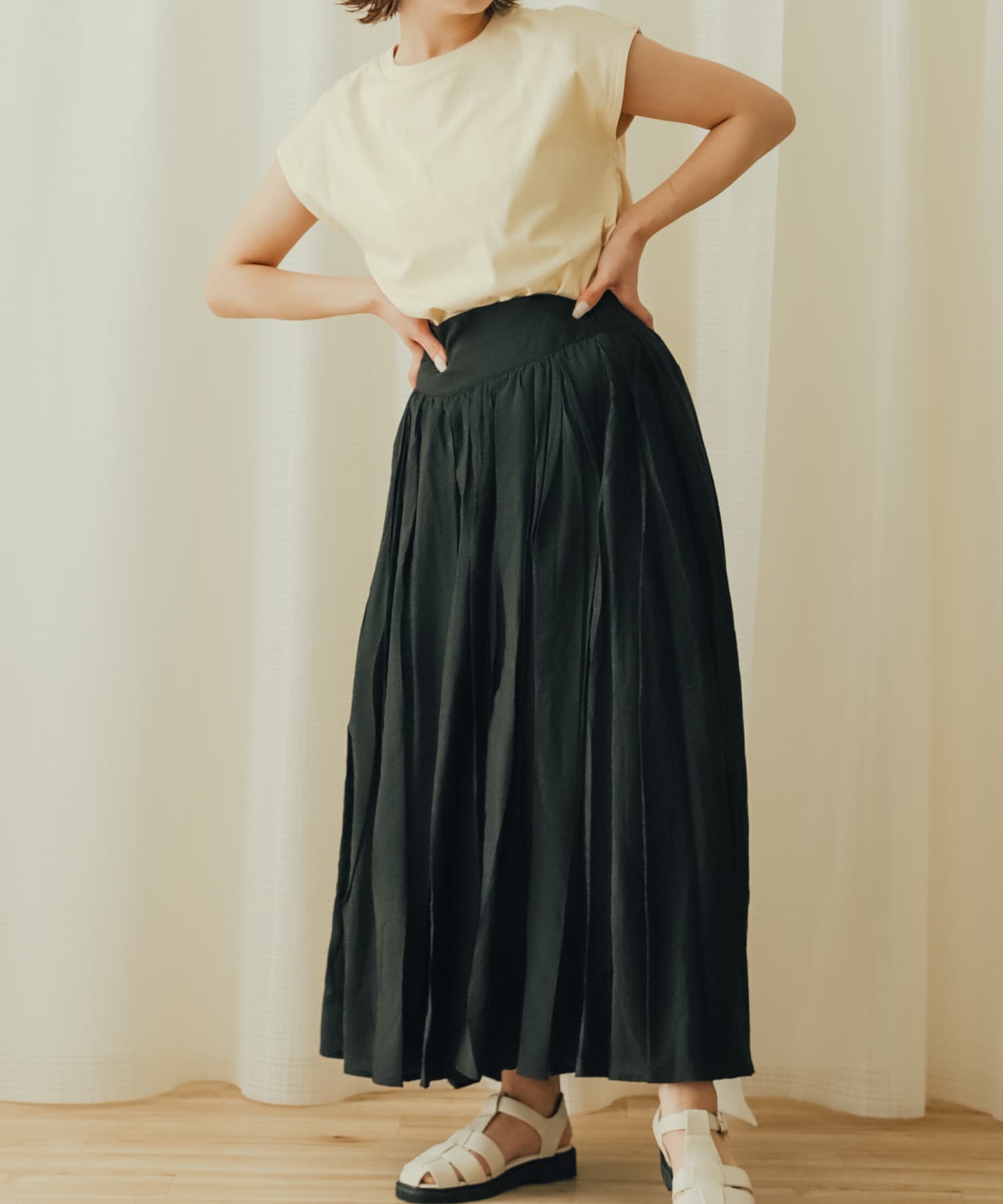 身長：158cm サイズ：one