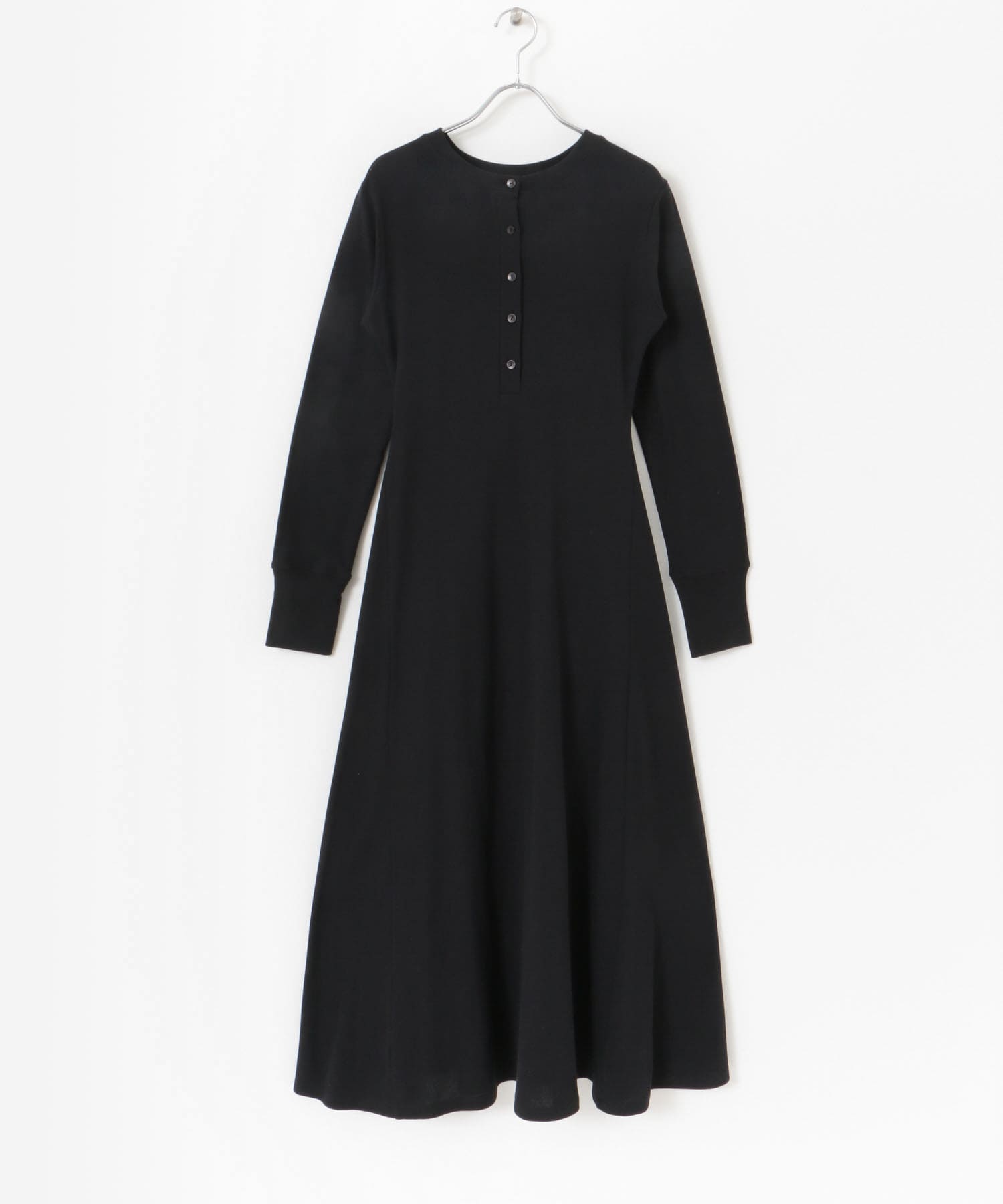 2WAYフレアロングカットワンピース BLACK one