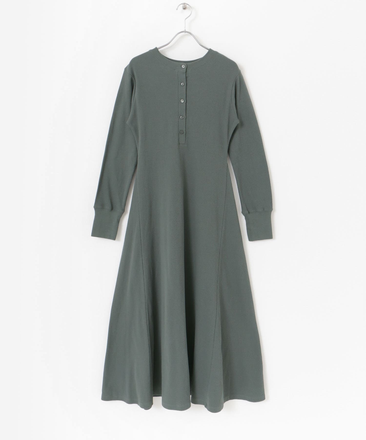 2WAYフレアロングカットワンピース GRAY one