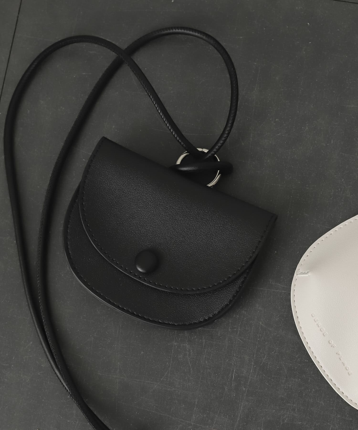 ミニフラップショルダーバッグ BLACK one