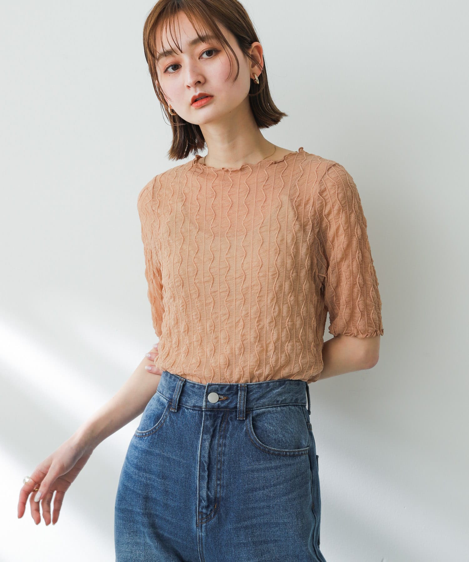 身長：169cm サイズ：one