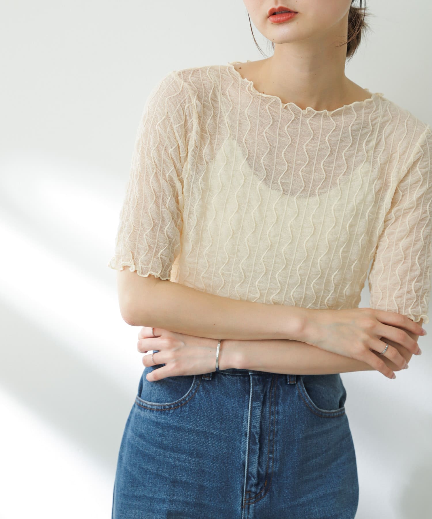 身長：169cm サイズ：one