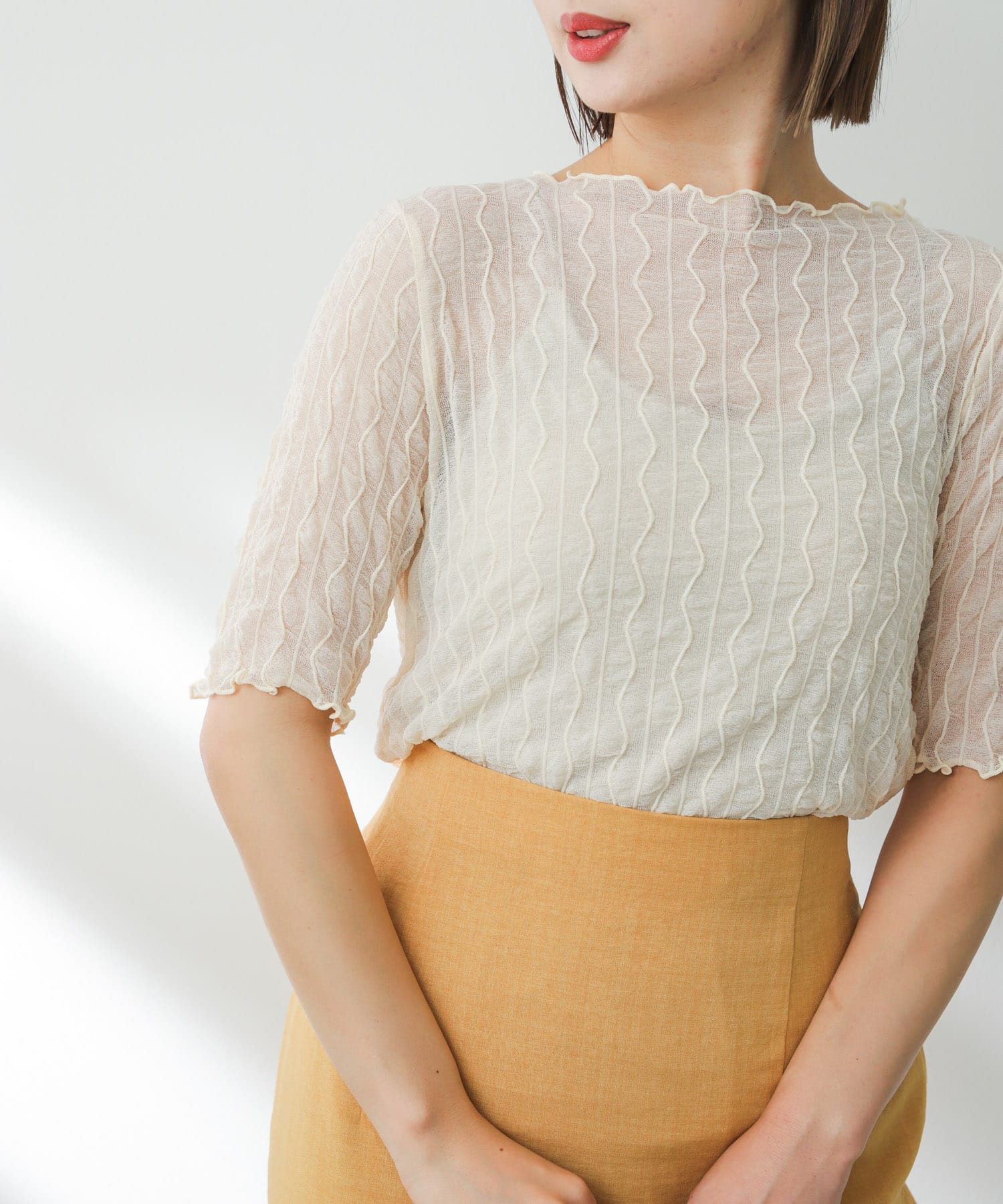 身長：158cm サイズ：one