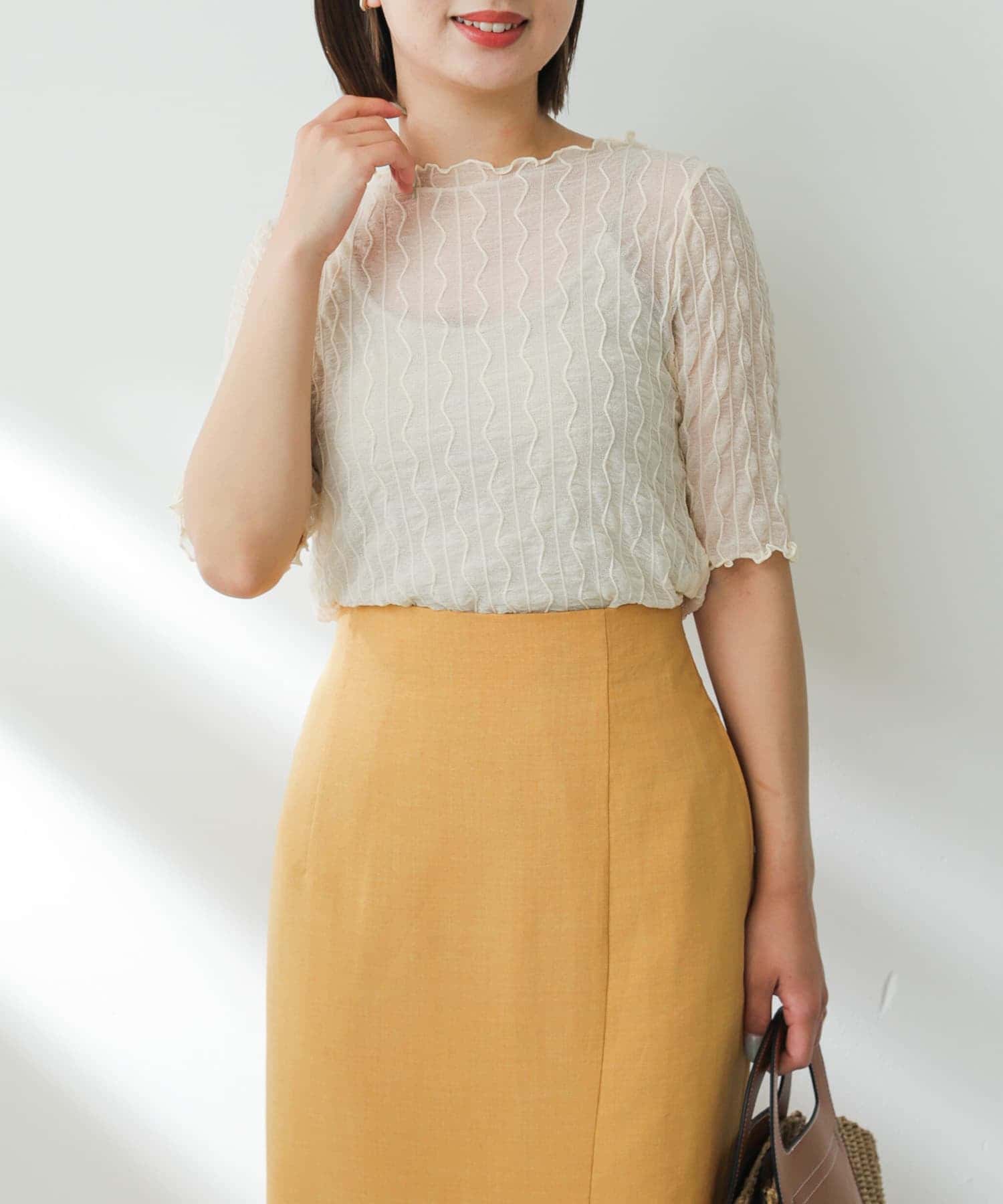 身長：158cm サイズ：one