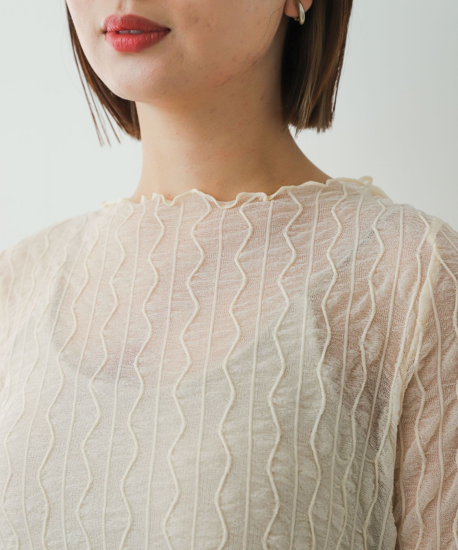 身長：158cm サイズ：one