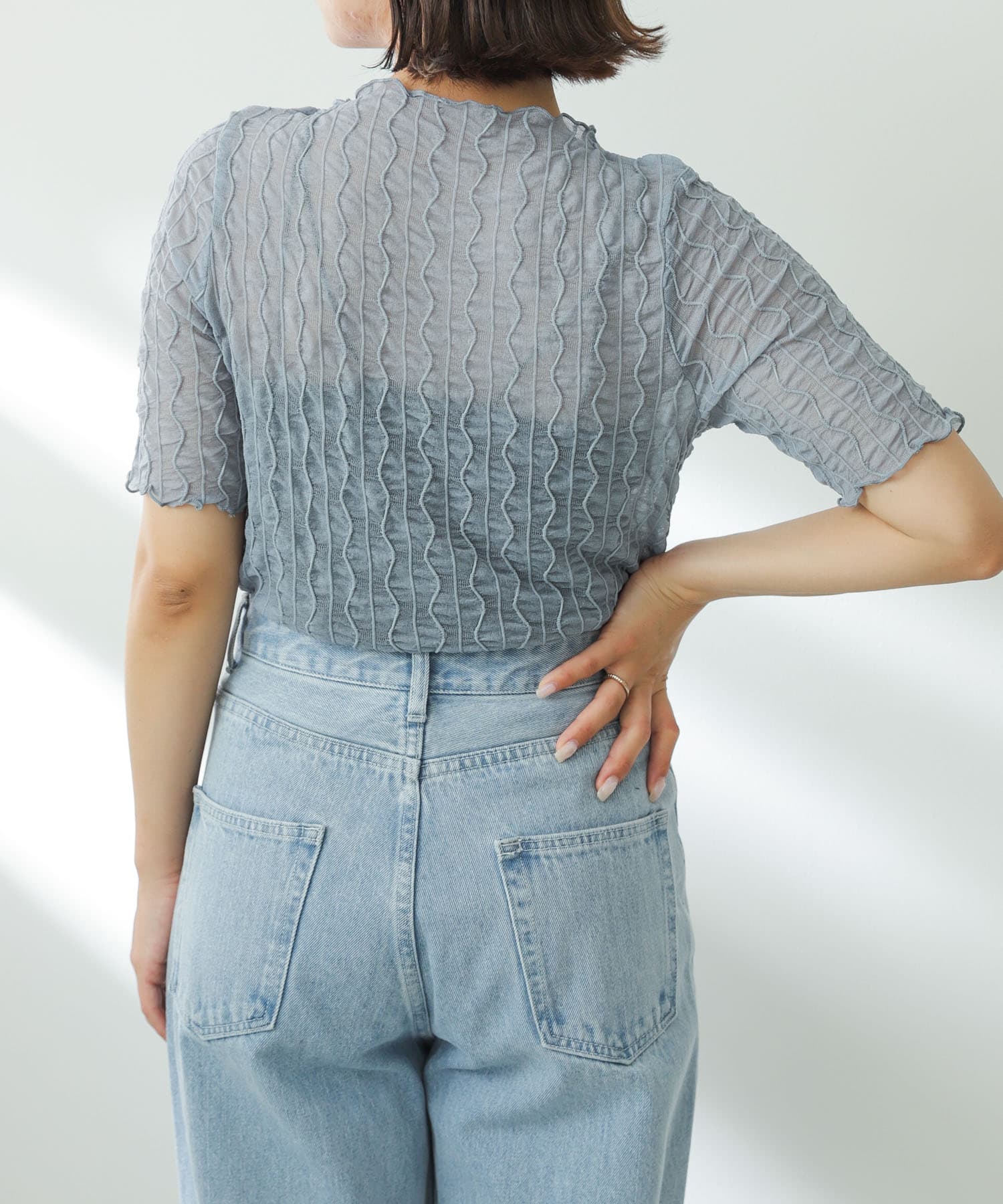 身長：158cm サイズ：one