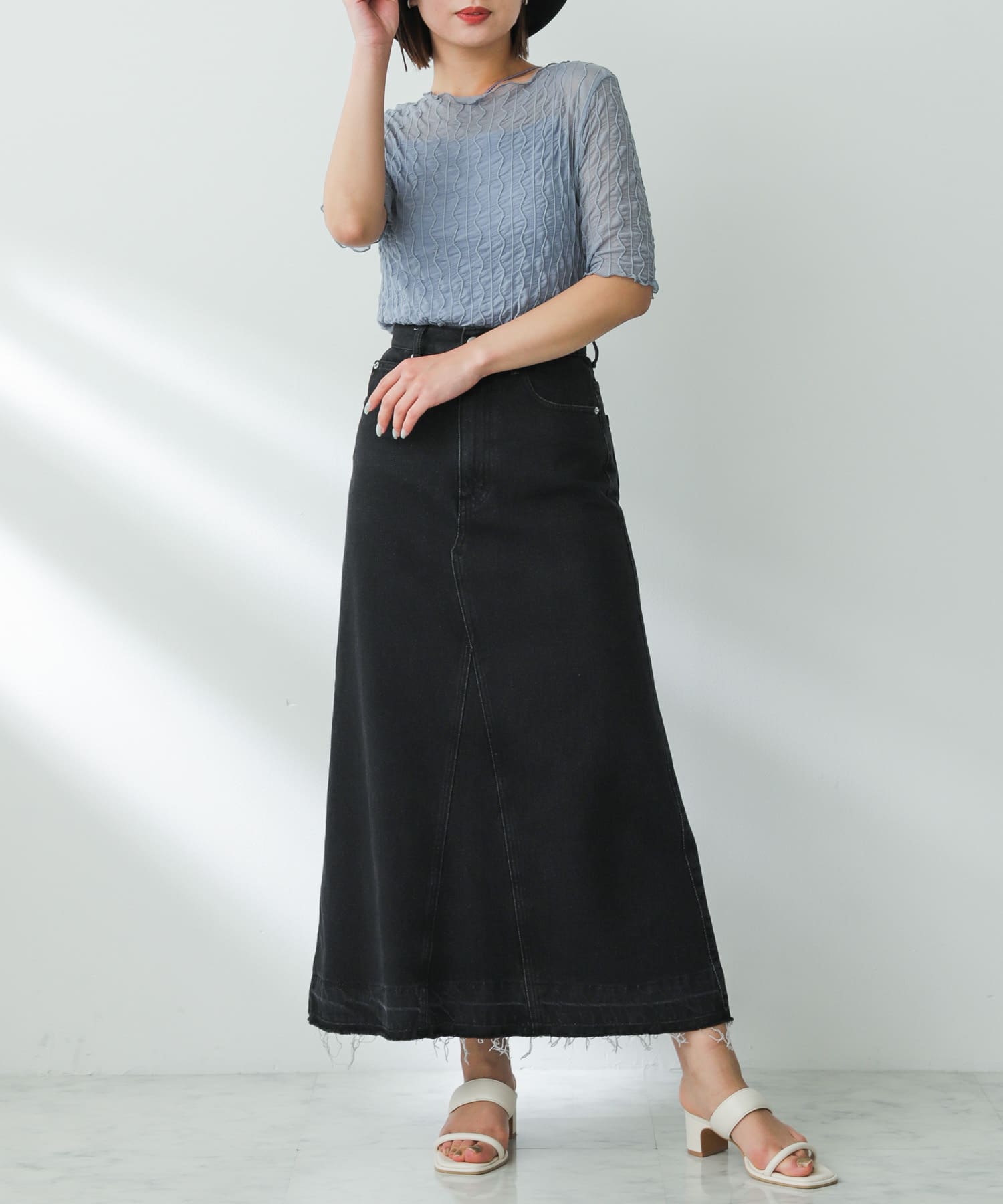 身長：158cm サイズ：one