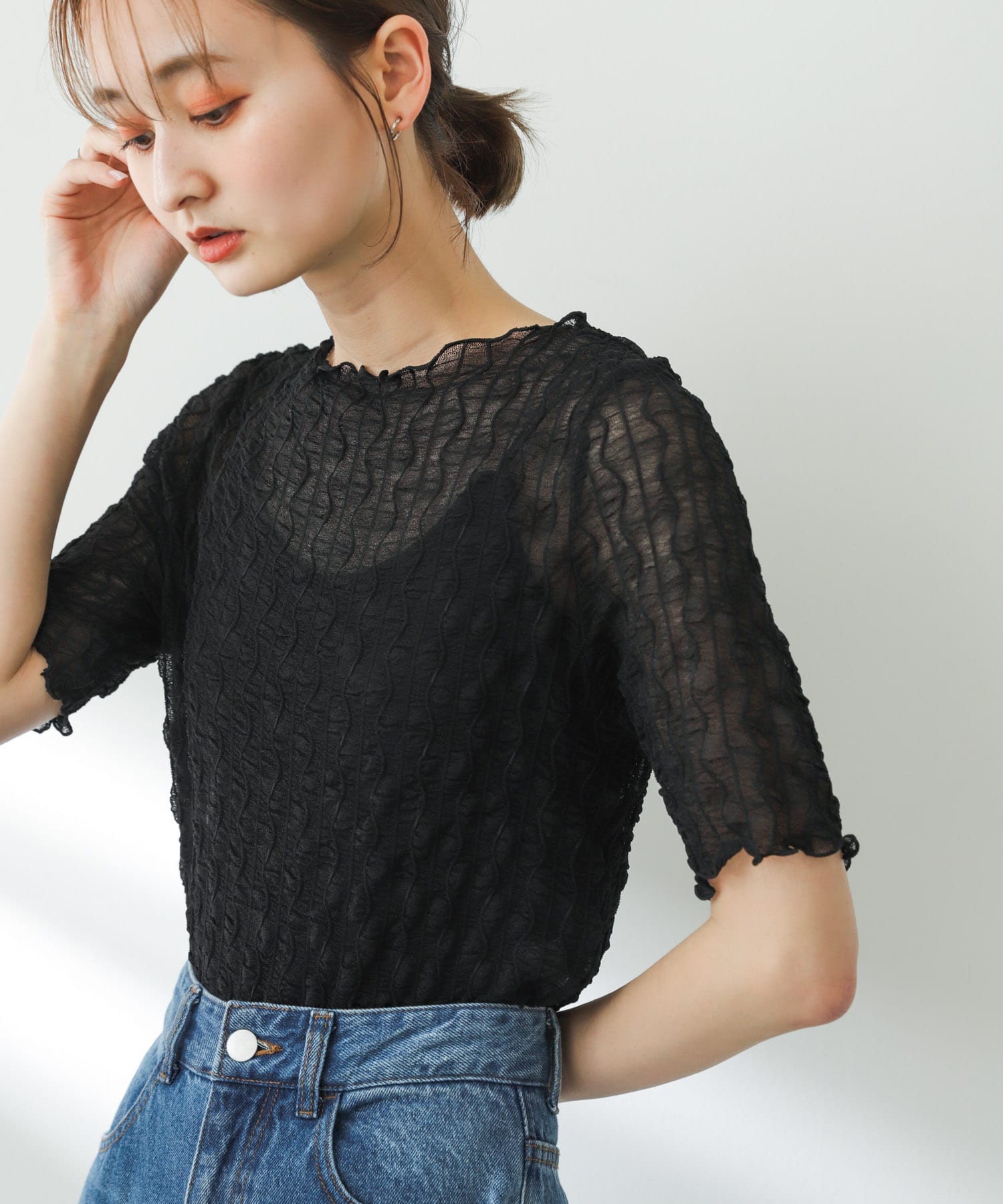 身長：169cm サイズ：one