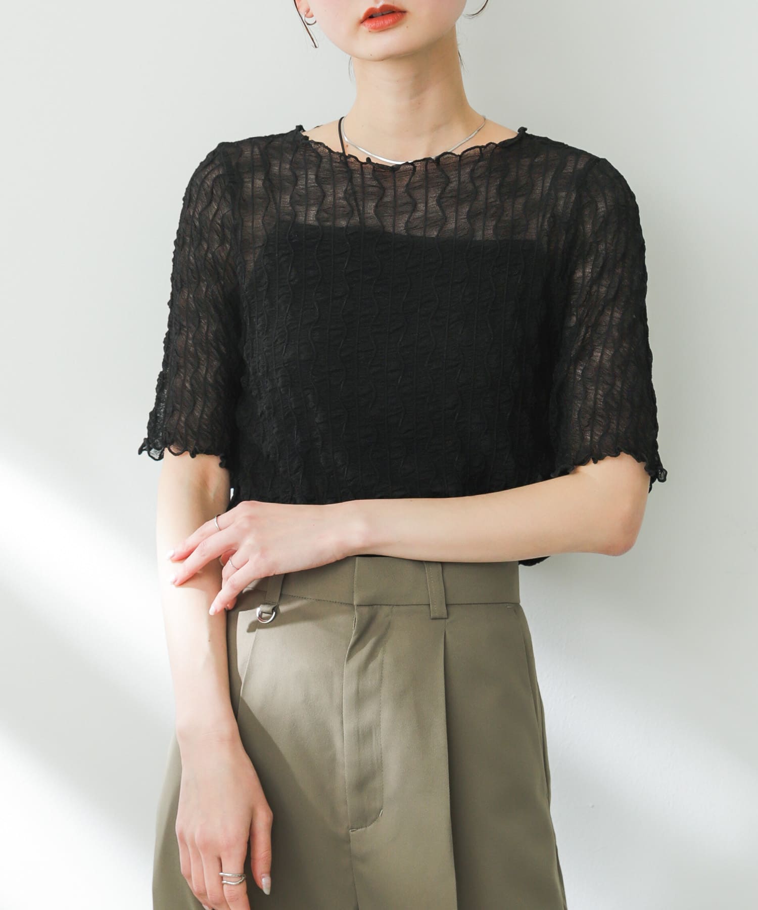 身長：169cm サイズ：one