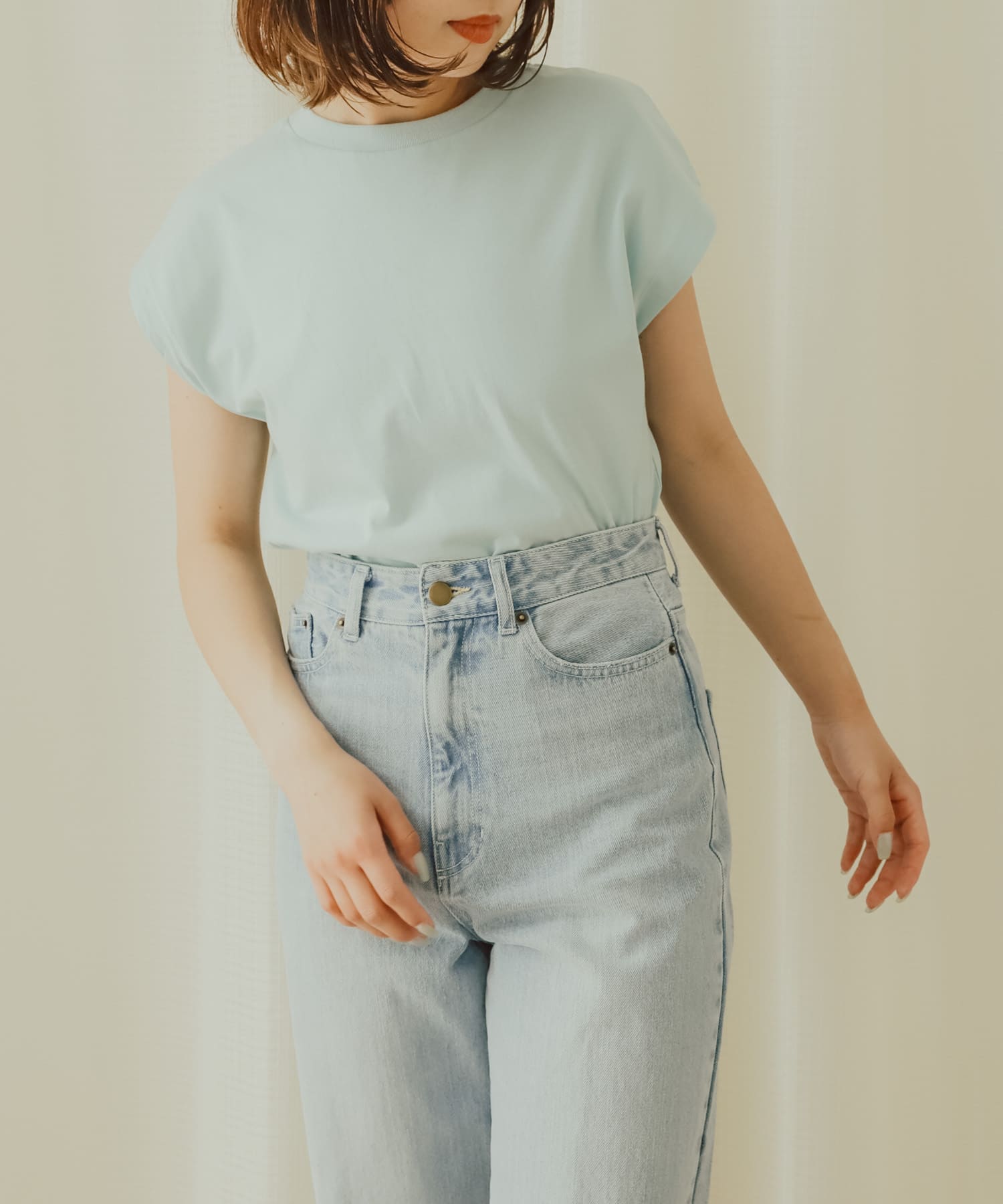 身長：158cm サイズ：one