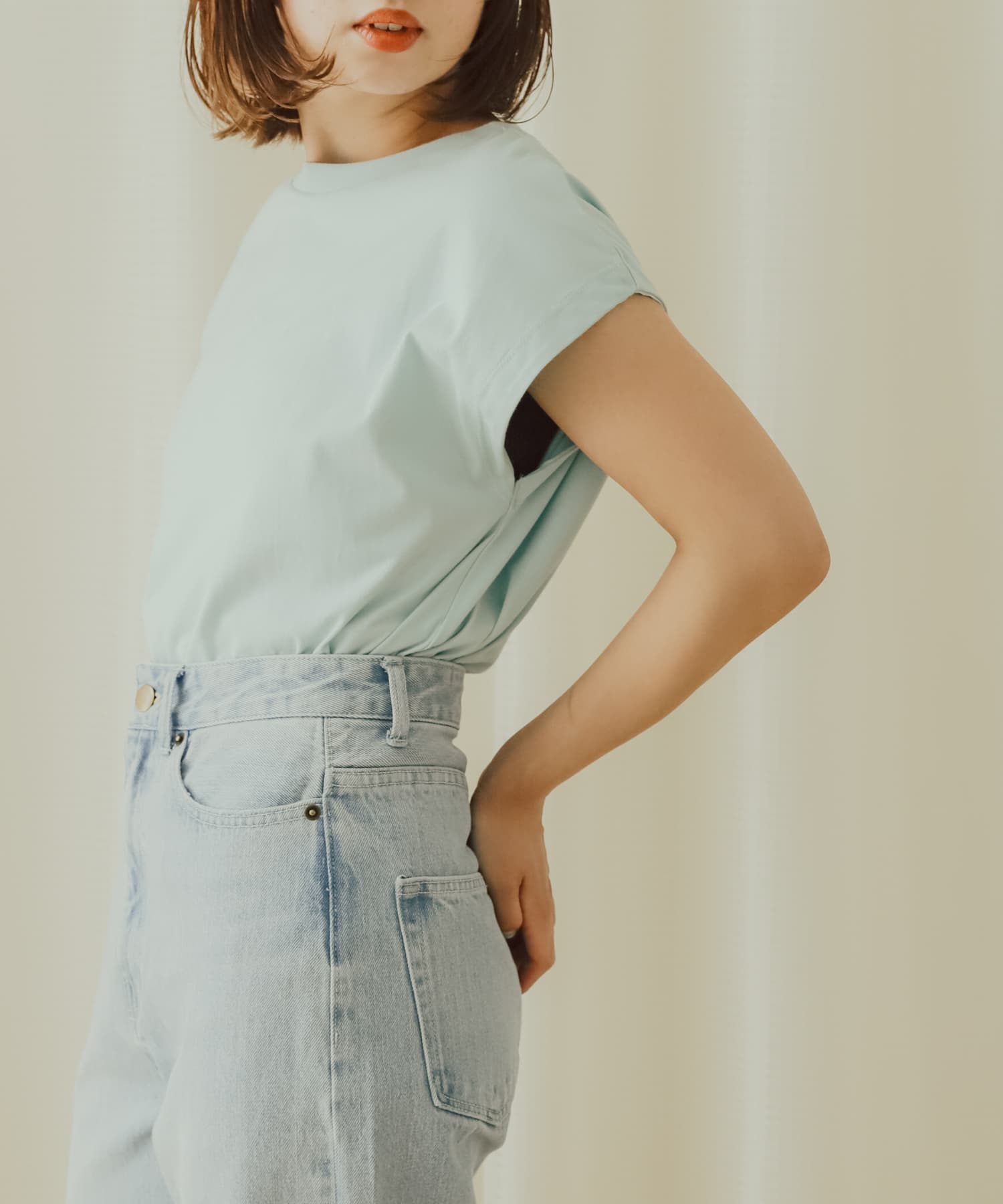 身長：158cm サイズ：one