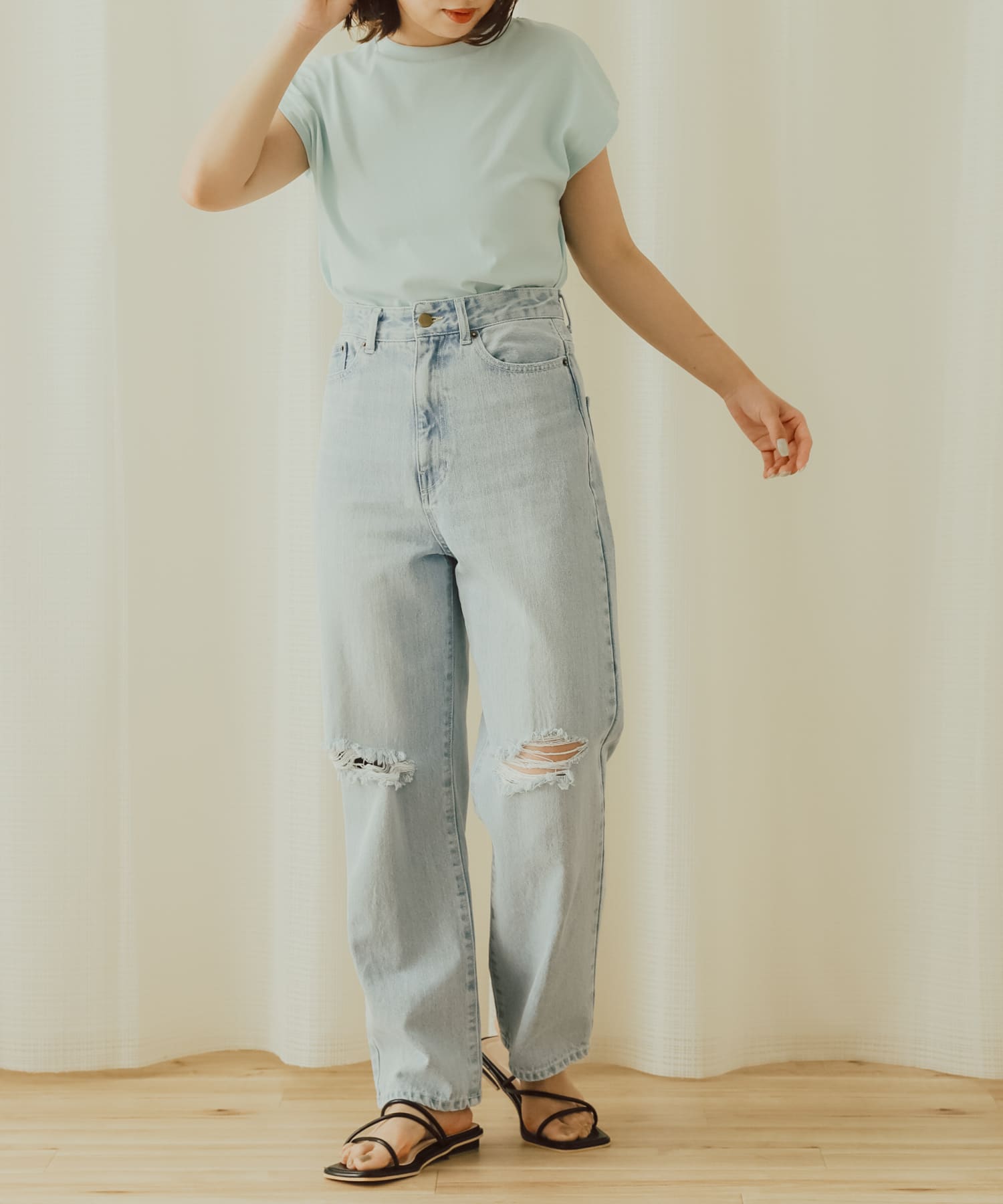 身長：158cm サイズ：one