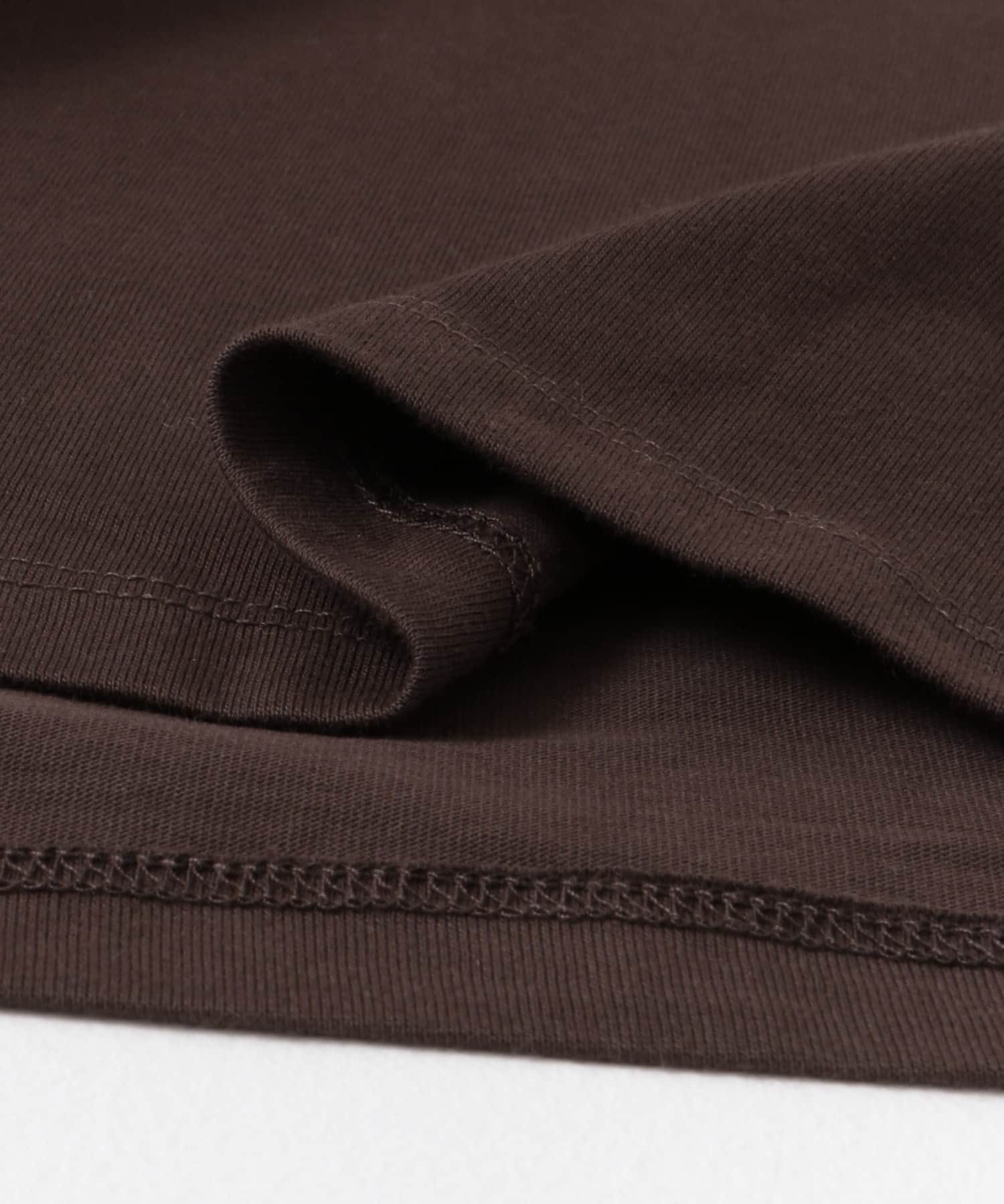 コットンクルーネックTシャツ(半袖) BROWN one