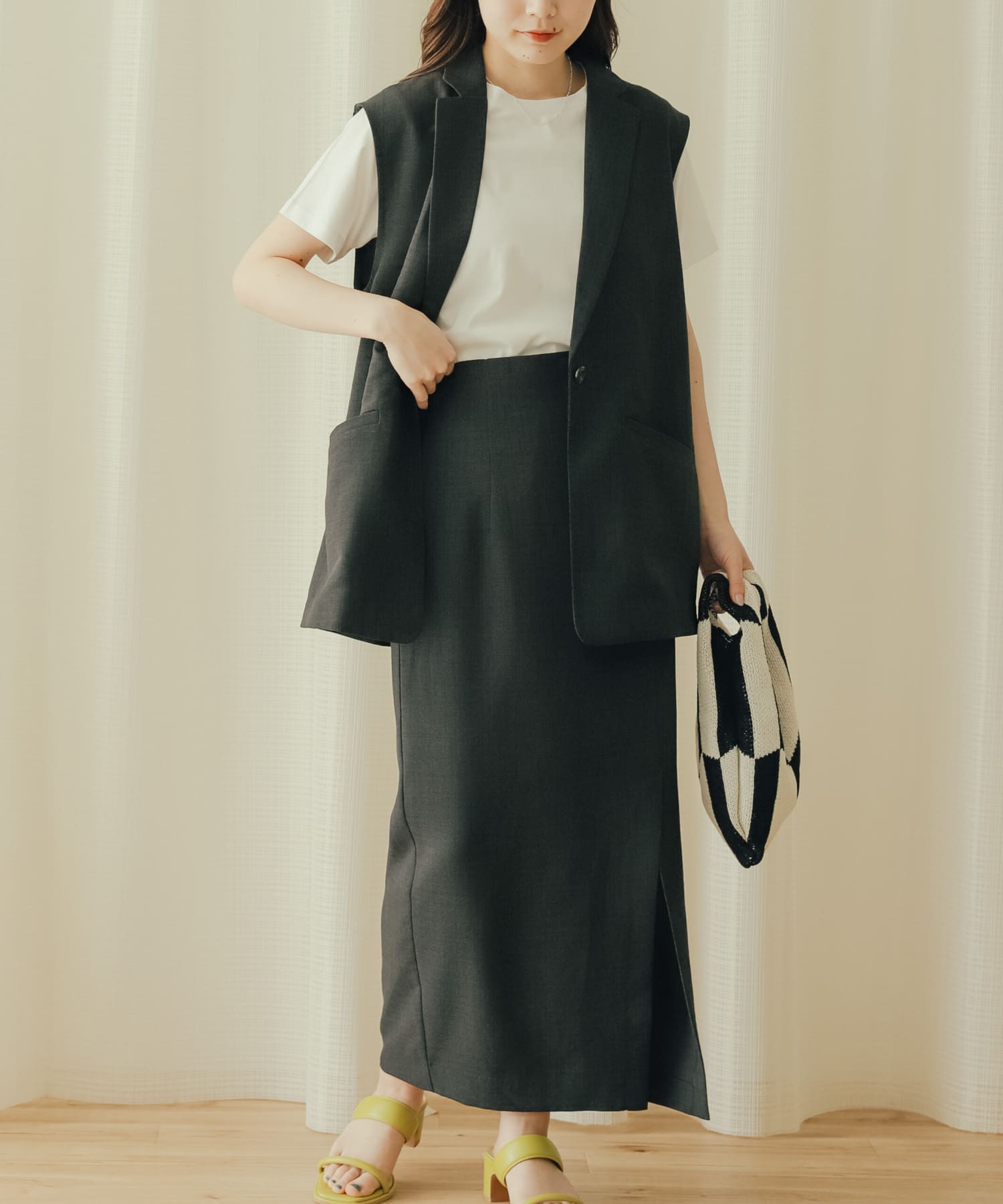 身長：156cm サイズ：one