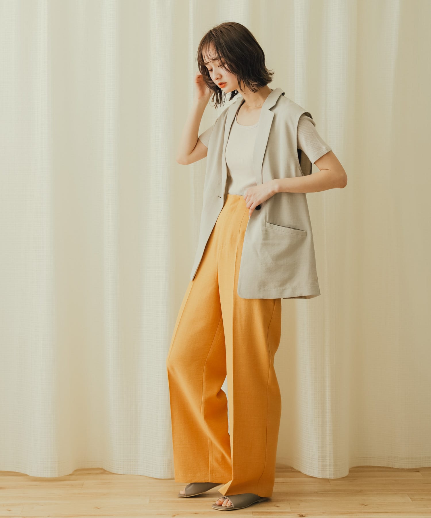 身長：169cm サイズ：one