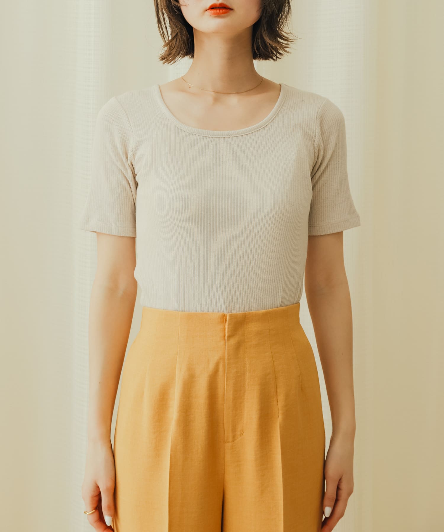 身長：169cm サイズ：one