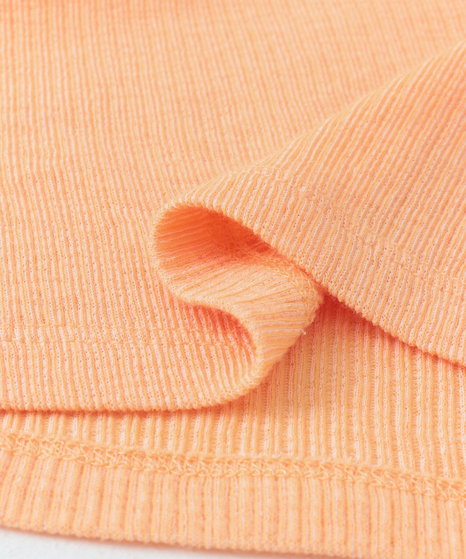 2WAYメランジリブTシャツ(半袖) ORANGE one