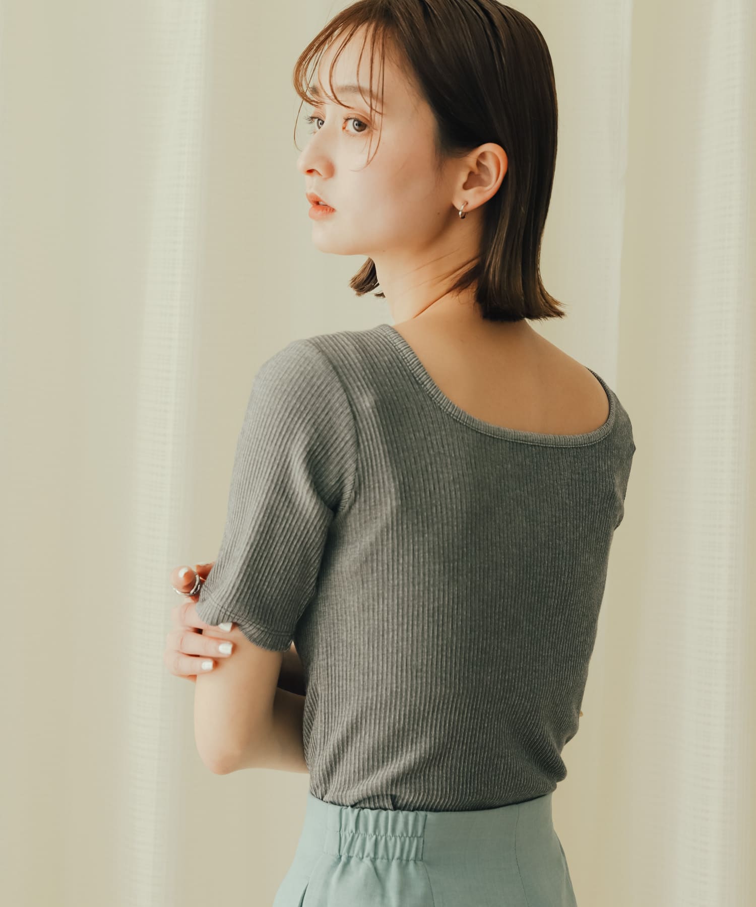 身長：169cm サイズ：one