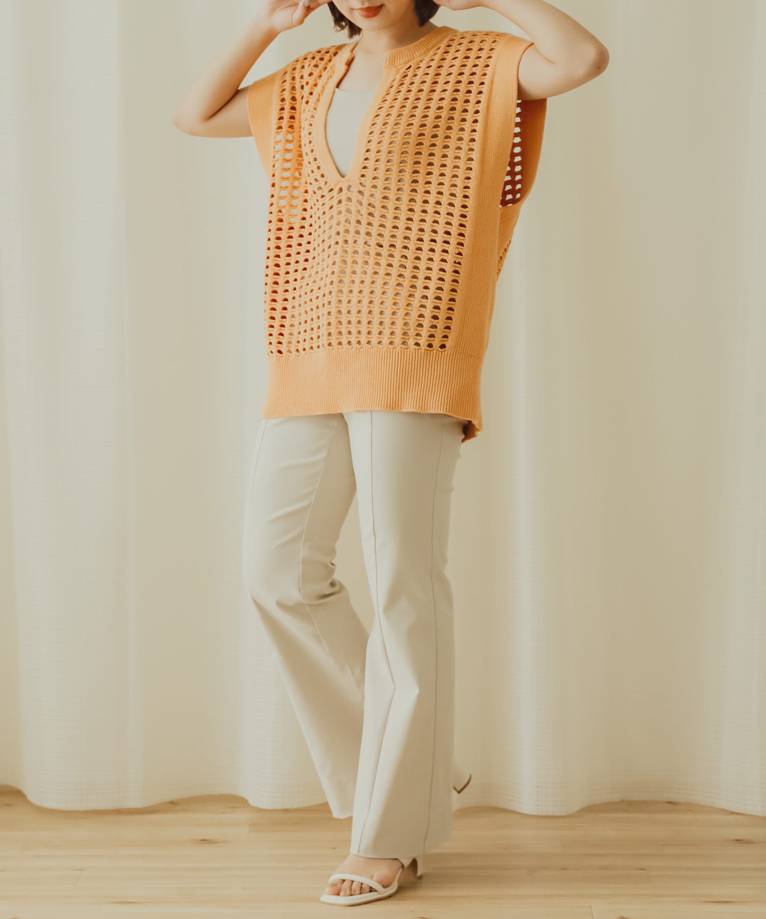 身長：158cm サイズ：one