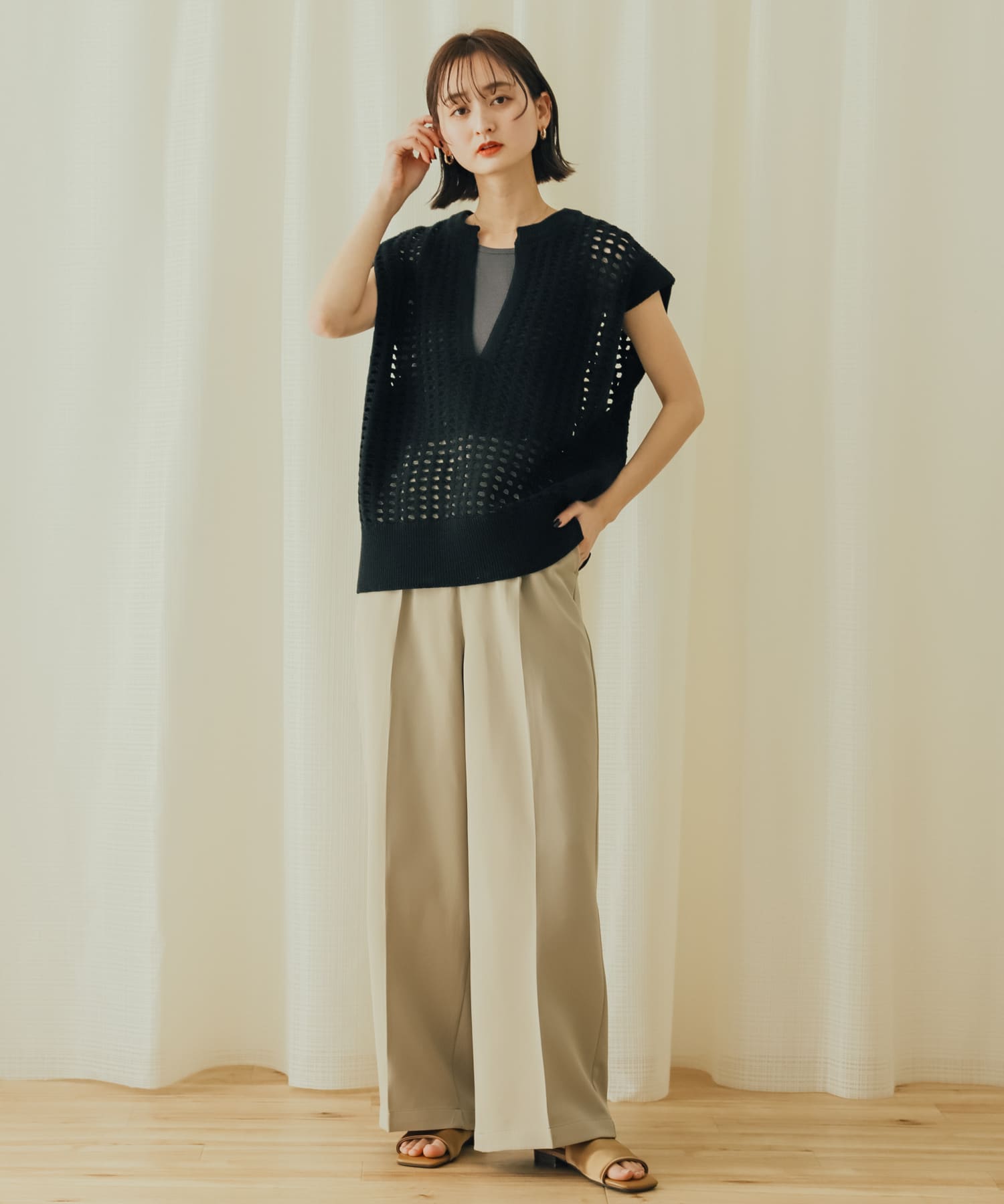 身長：169cm サイズ：one