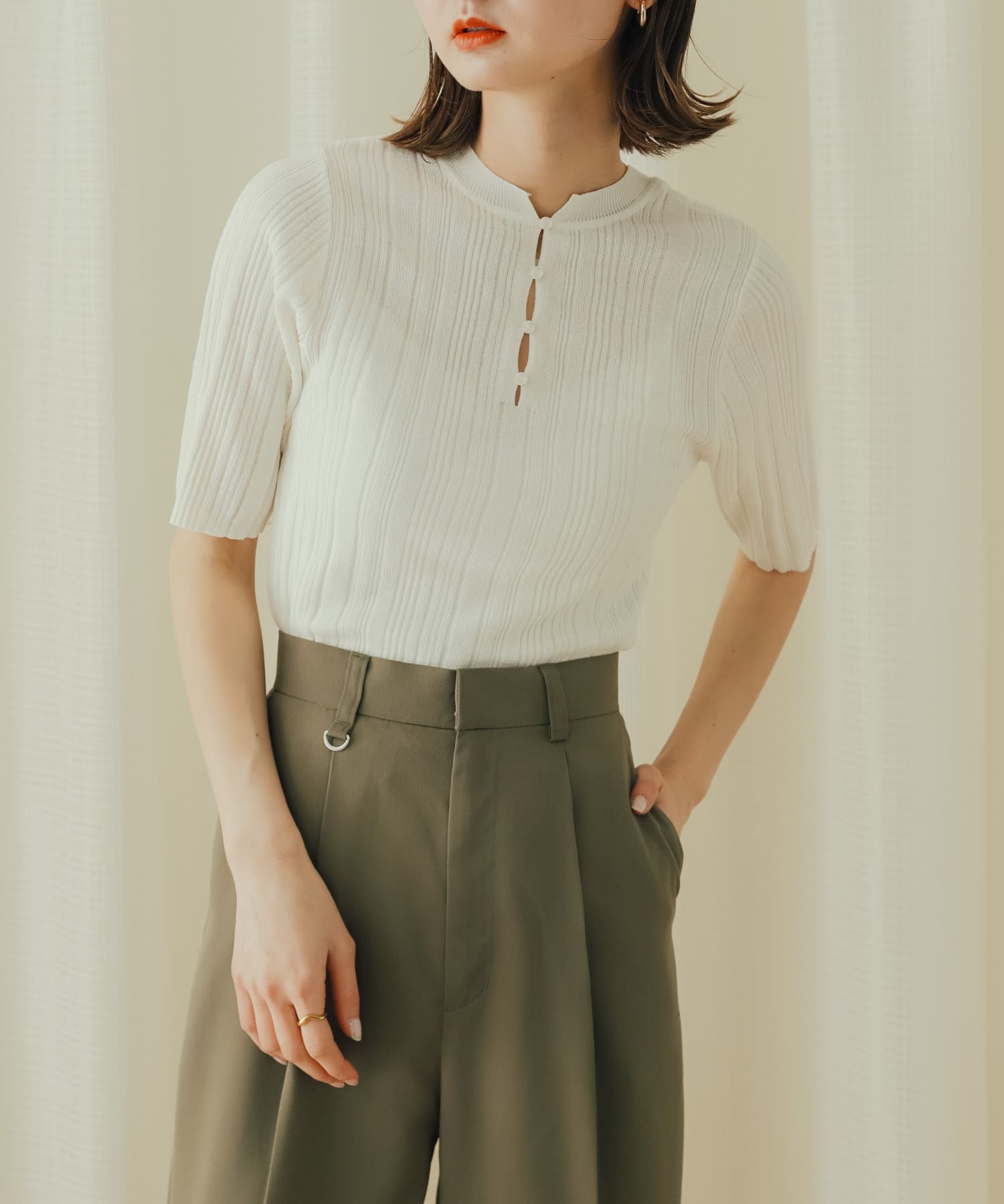 身長：169cm サイズ：one