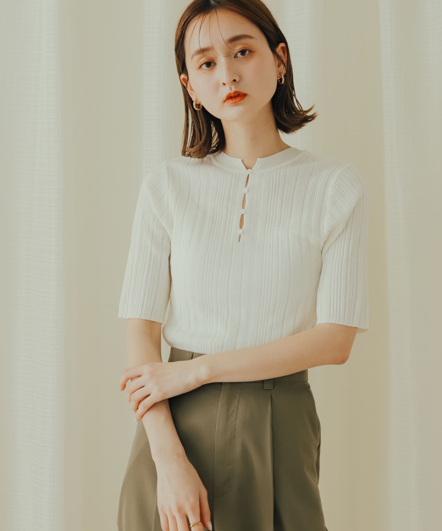 身長：169cm サイズ：one