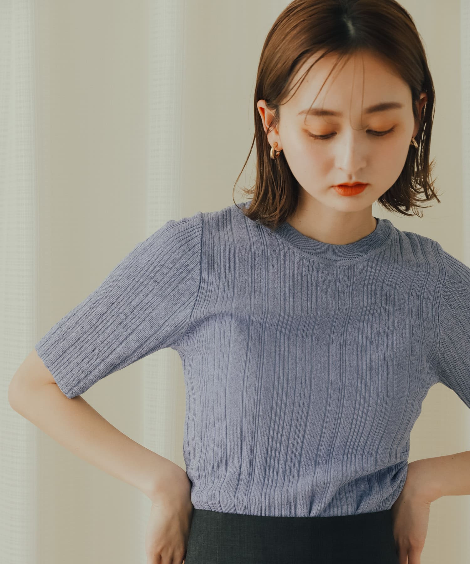 身長：169cm サイズ：one