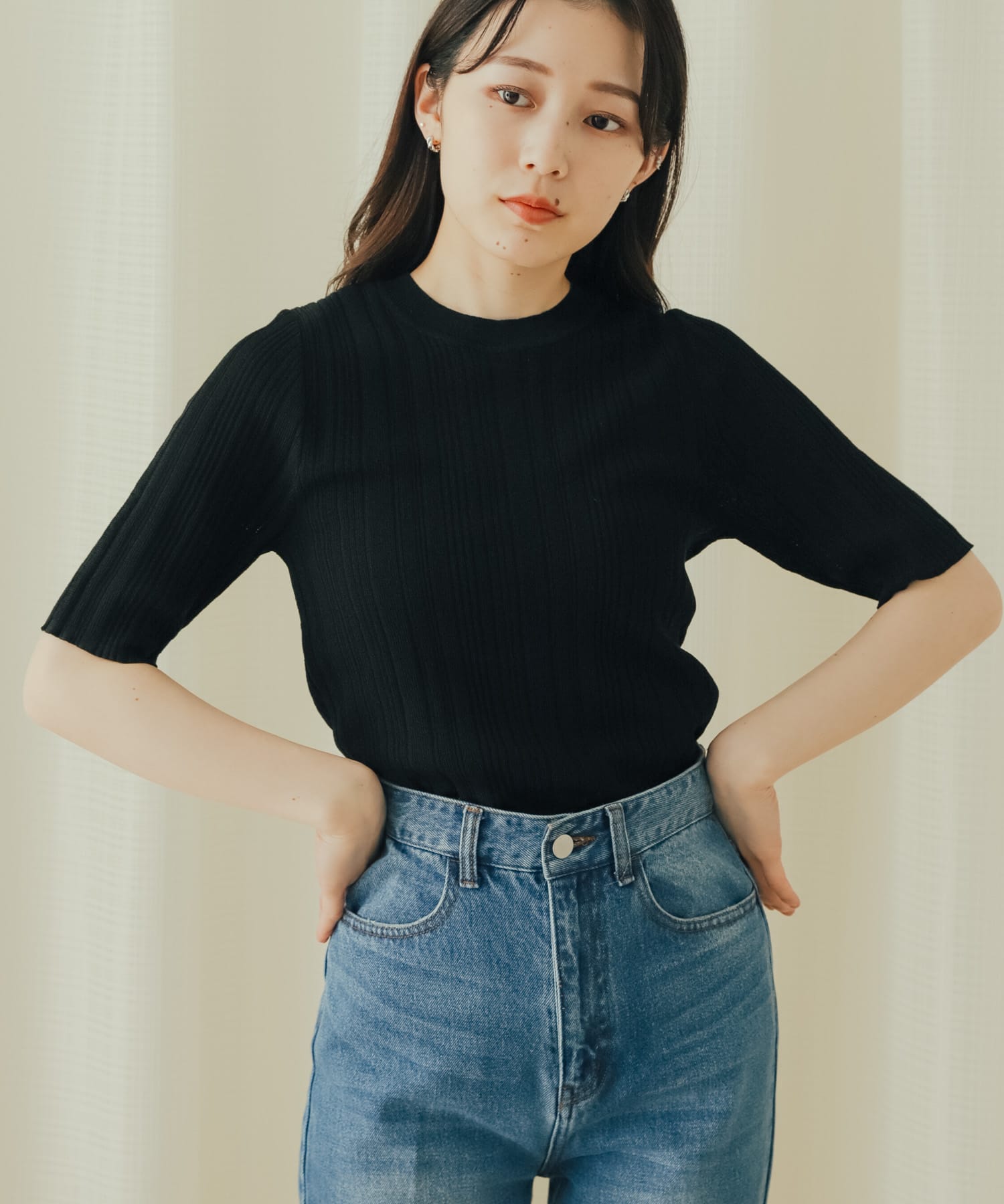 身長：156cm サイズ：one