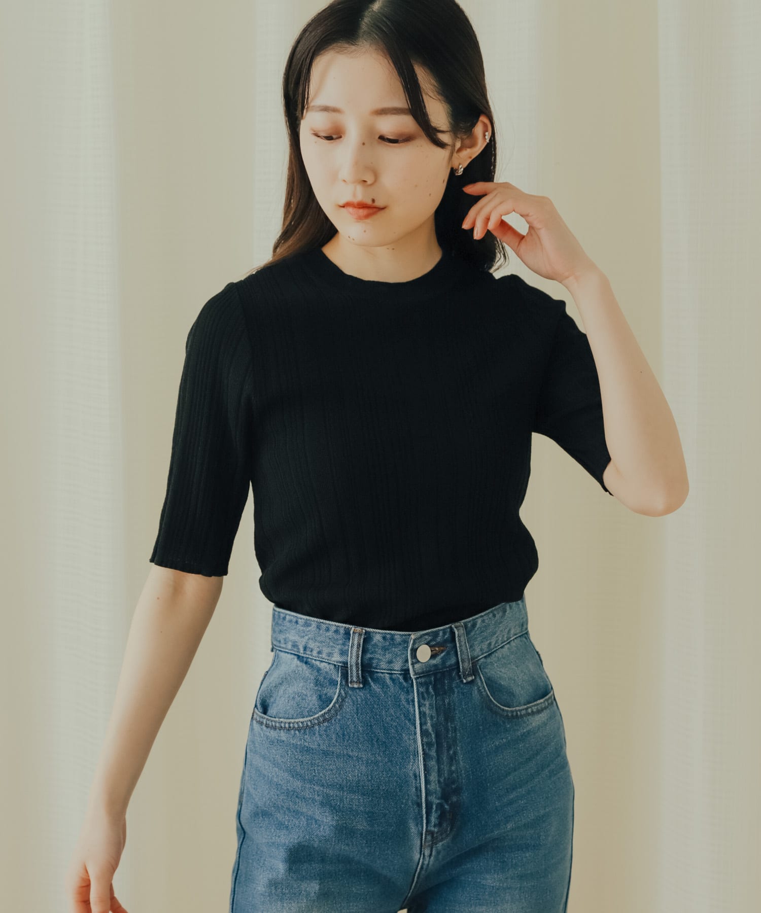 身長：156cm サイズ：one