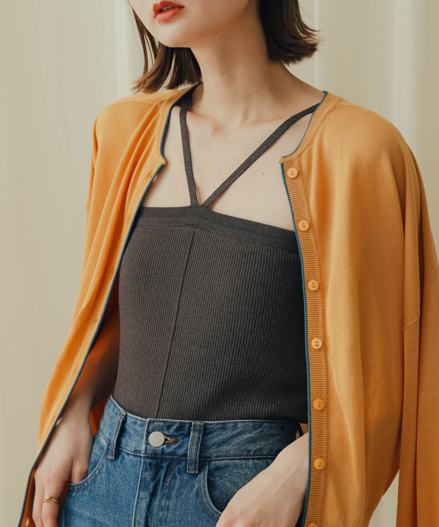 身長：169cm サイズ：one