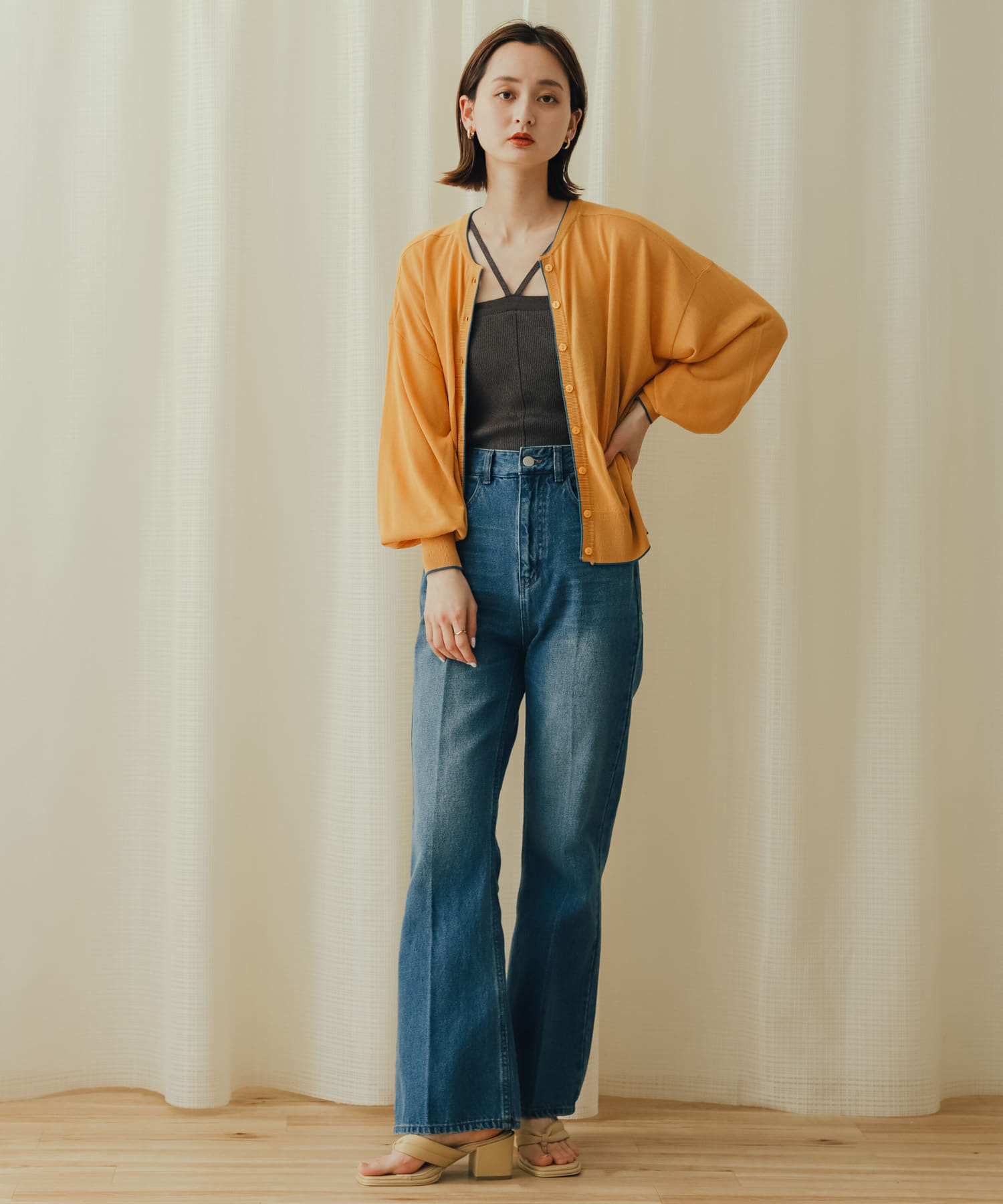 身長：169cm サイズ：one