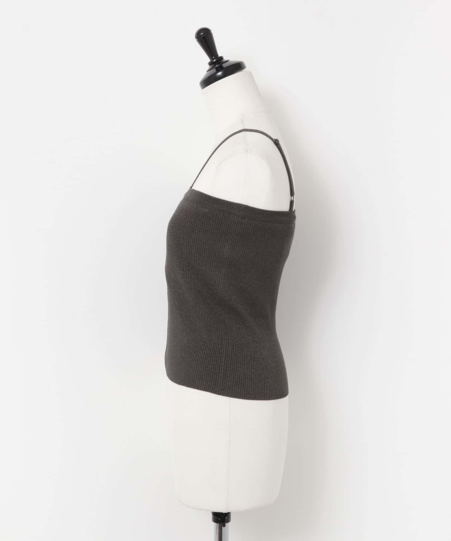 ホルターネックニットキャミソール CHARCOAL one