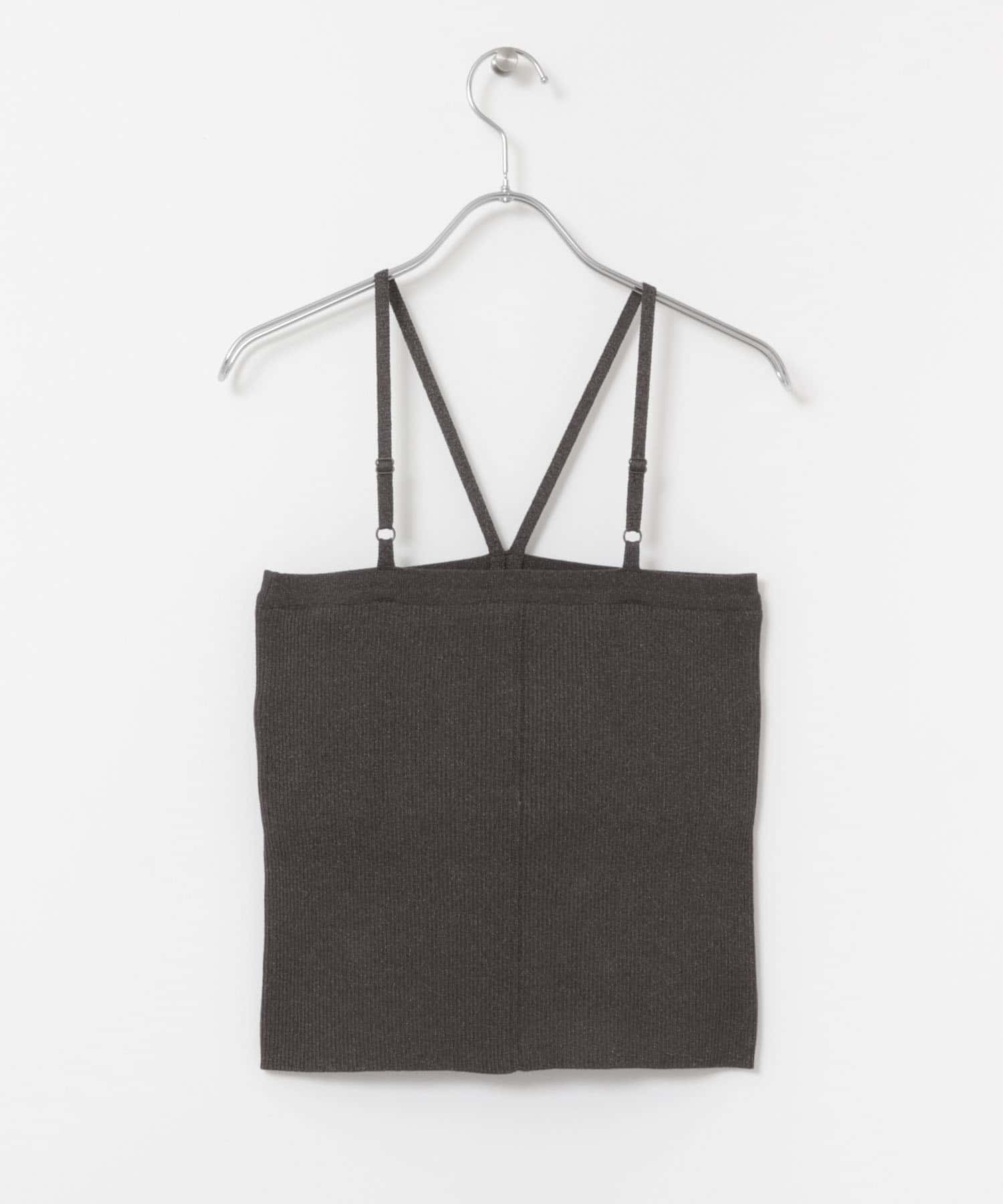 ホルターネックニットキャミソール CHARCOAL one