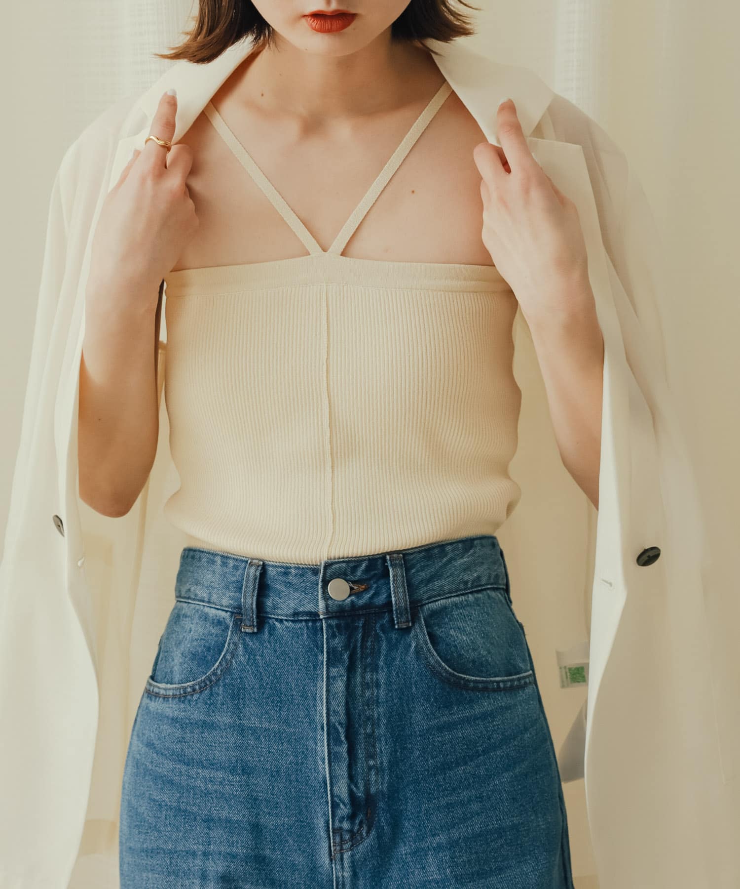 身長：169cm サイズ：one