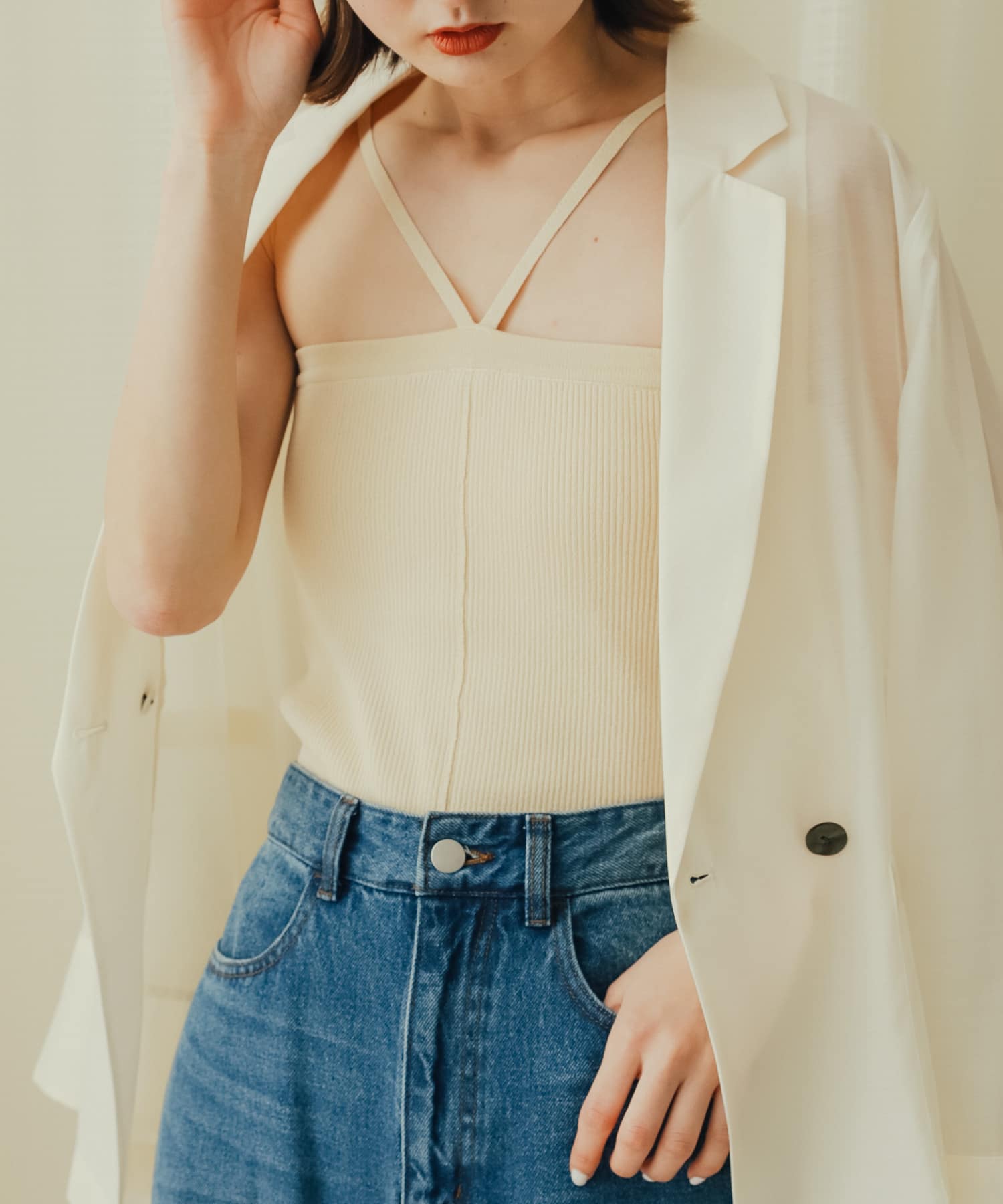 身長：169cm サイズ：one