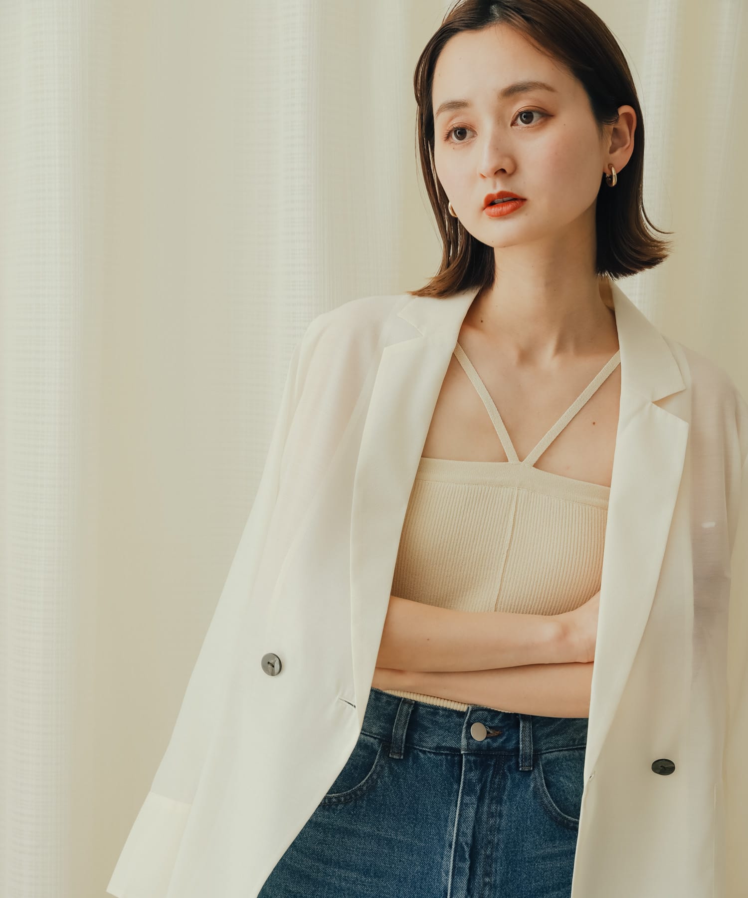 身長：169cm サイズ：one