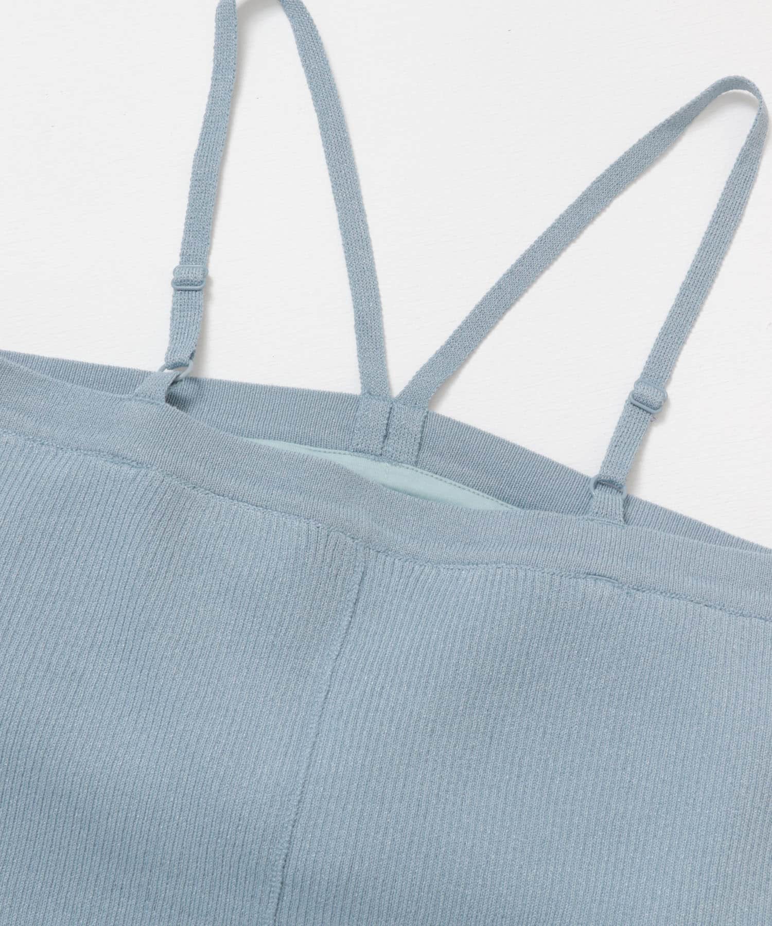 ホルターネックニットキャミソール L.BLUE one