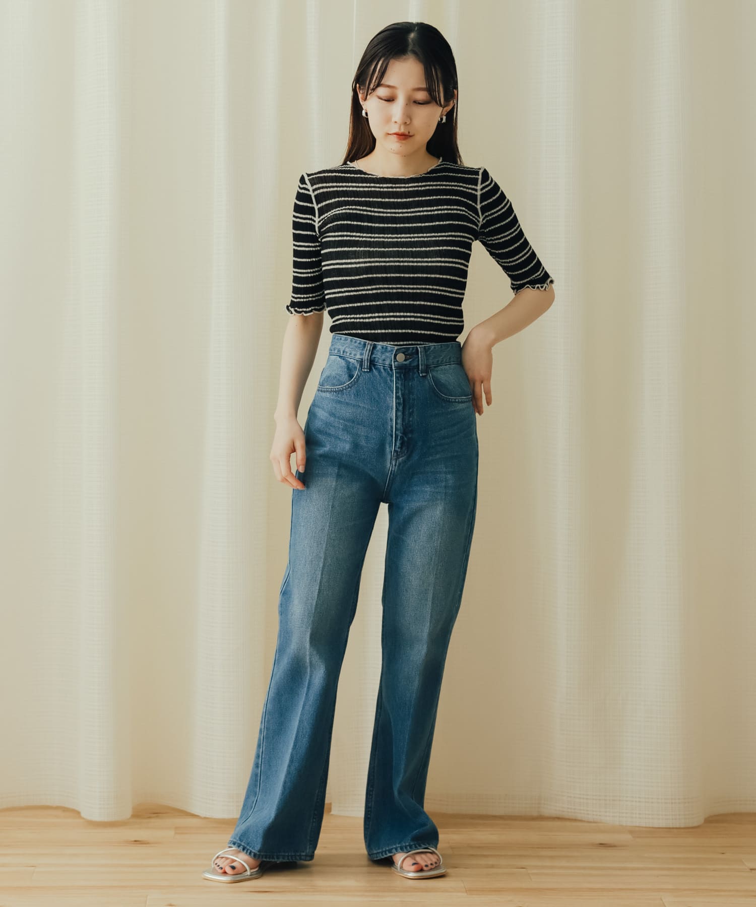 身長：156cm サイズ：one