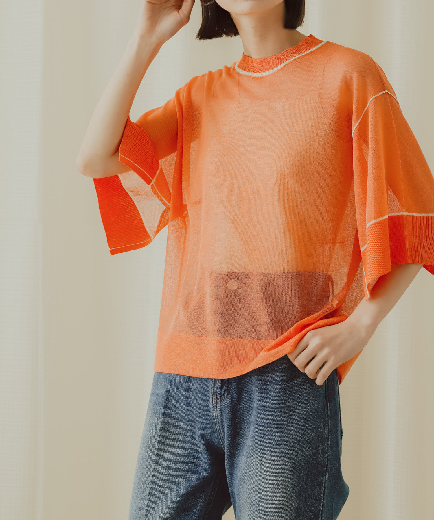 身長：169cm サイズ：one