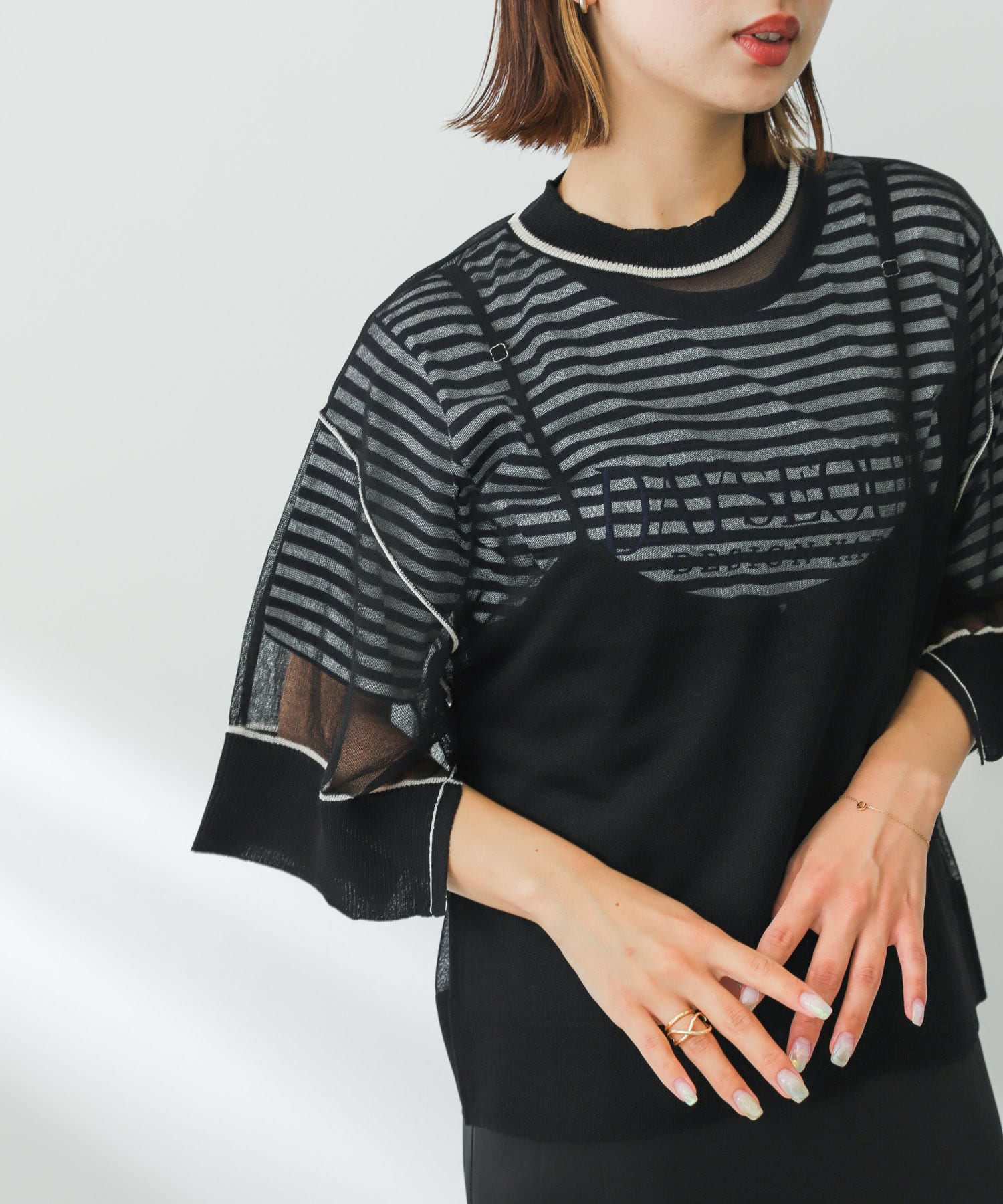 身長：158cm サイズ：one