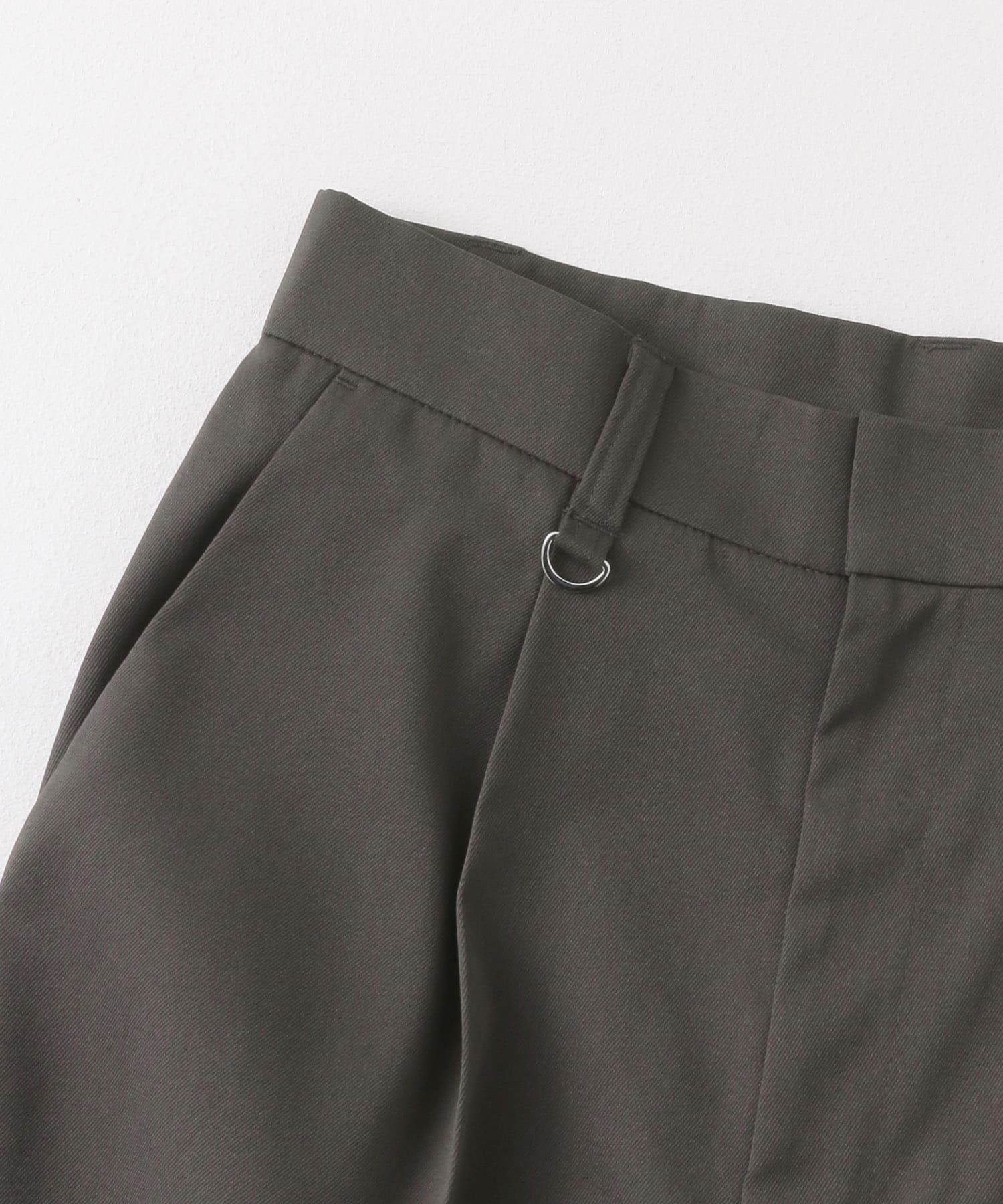 センタープレスダブルワイドパンツ CHARCOAL S