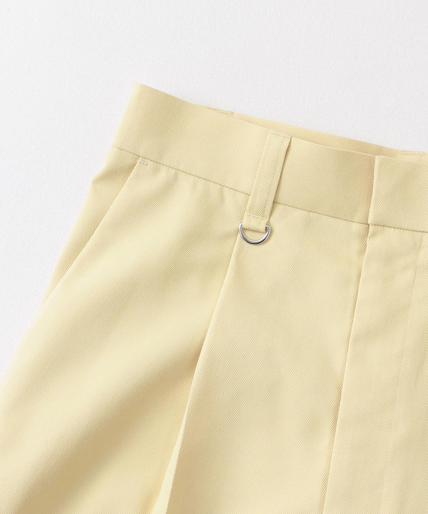 センタープレスダブルワイドパンツ BEIGE S