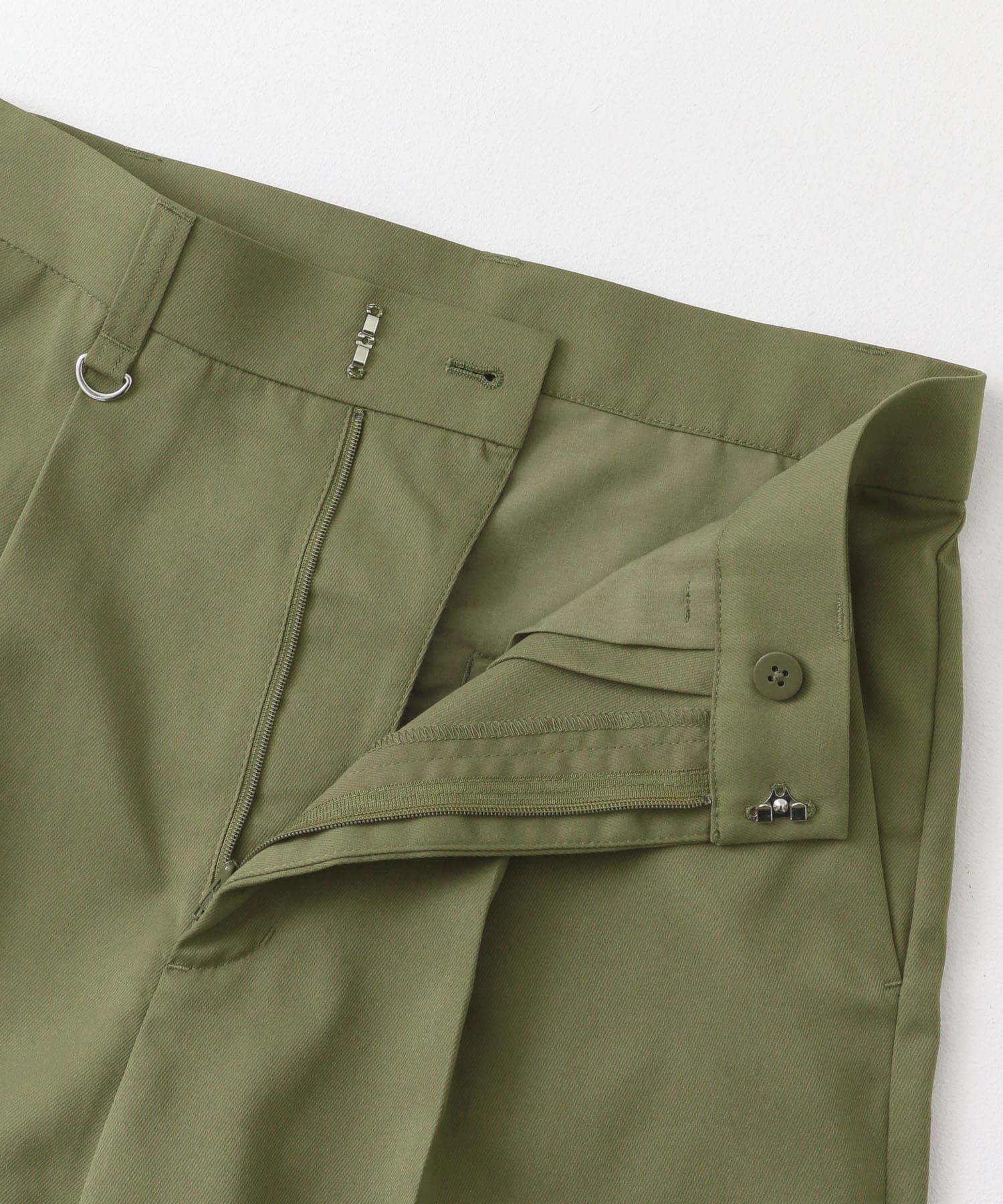 センタープレスダブルワイドパンツ KHAKI S