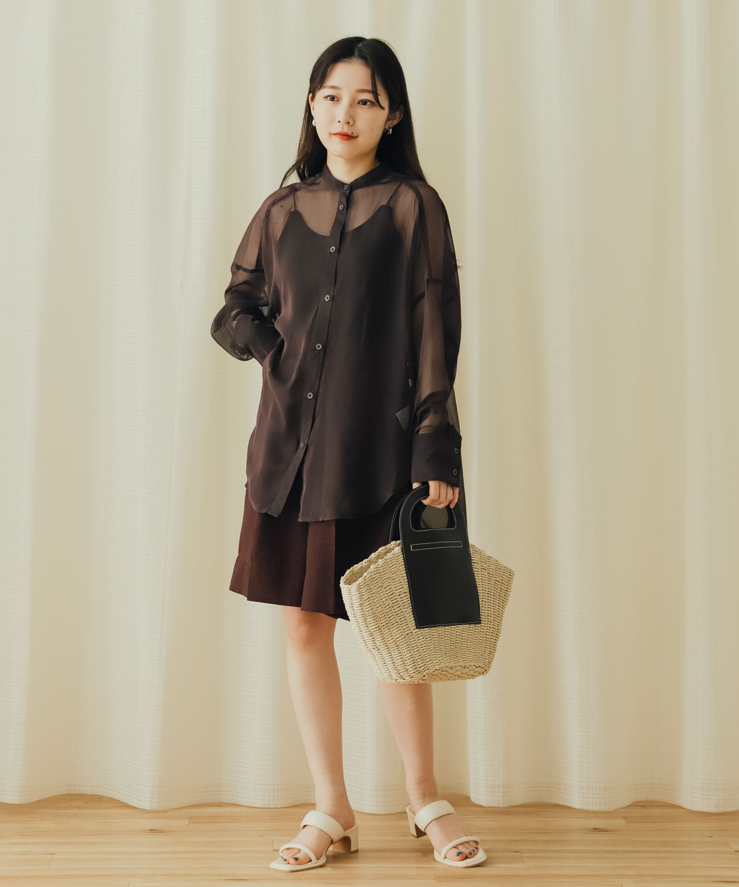 身長：156cm サイズ：M