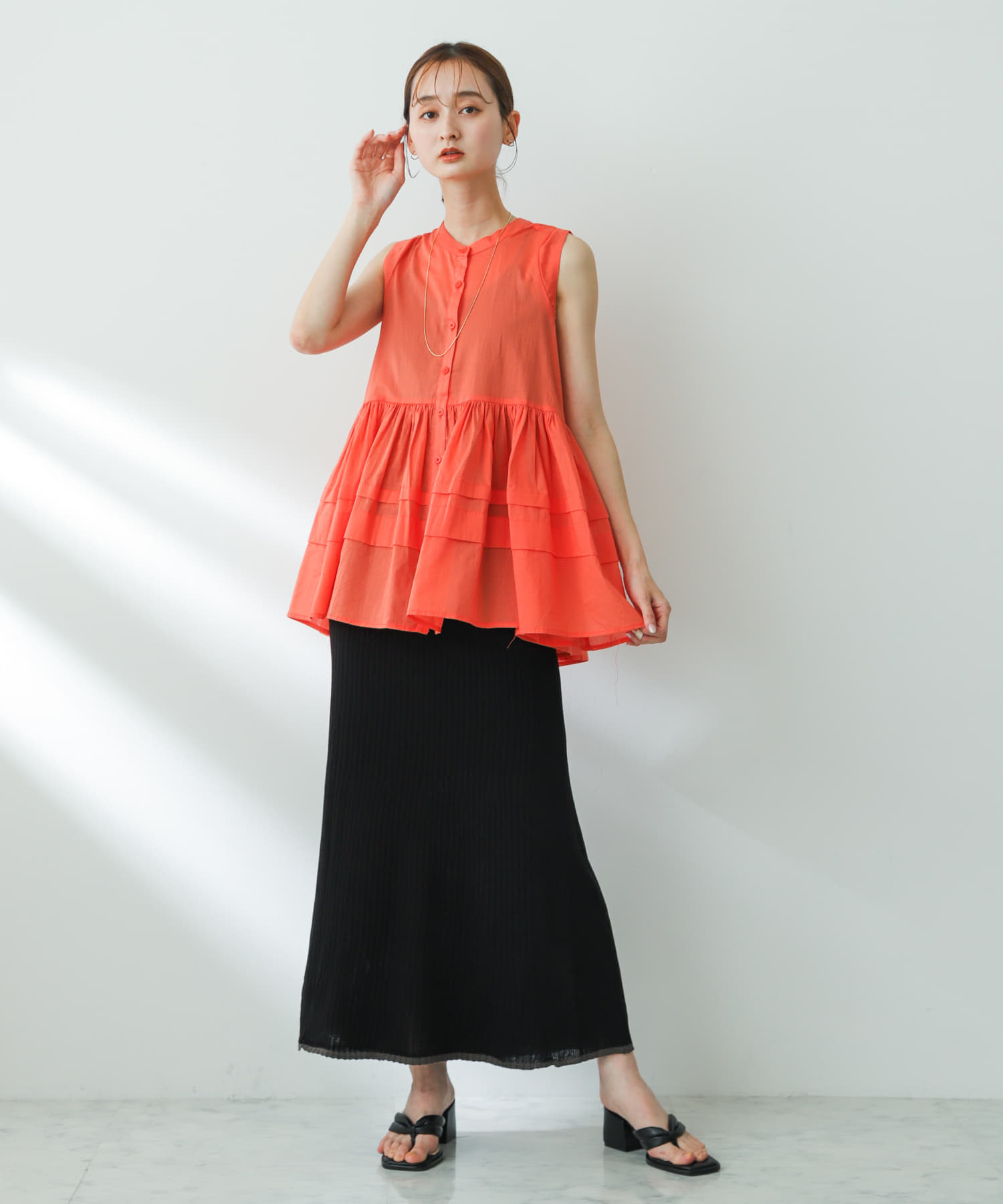 身長：169cm サイズ：one