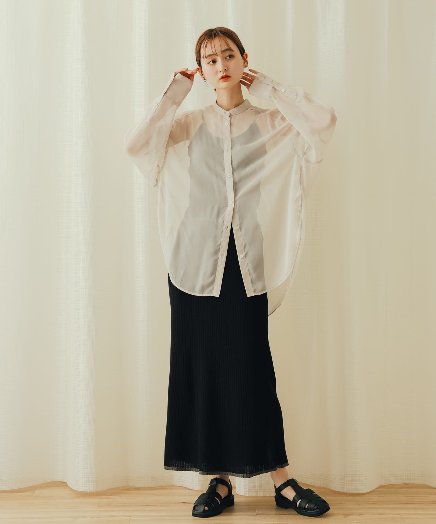 身長：169cm サイズ：one