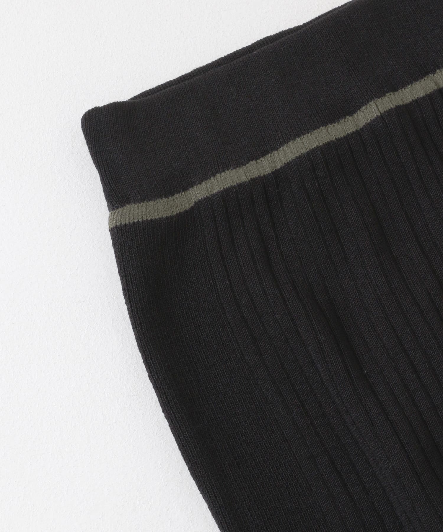 トリミングナローニットスカート BLACK one