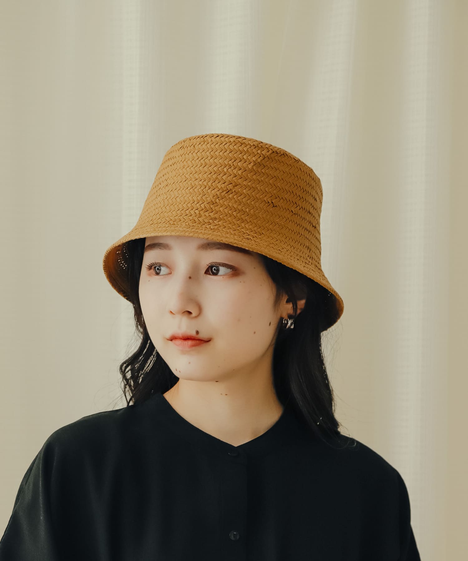 ペーパーシートバケットハット BEIGE one
